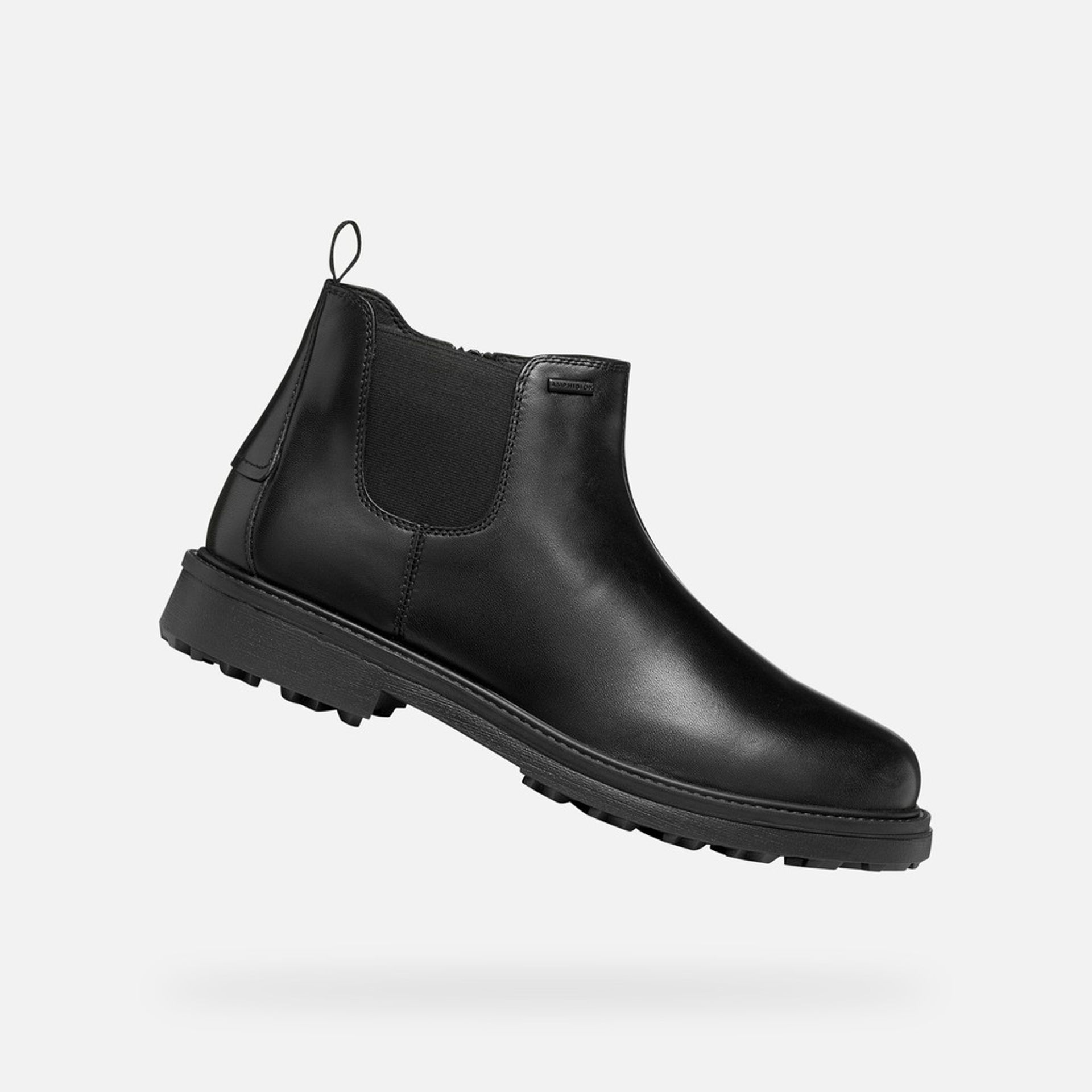 Czarne męskie buty za kostkę Geox Lagorai + Grip B A - 001