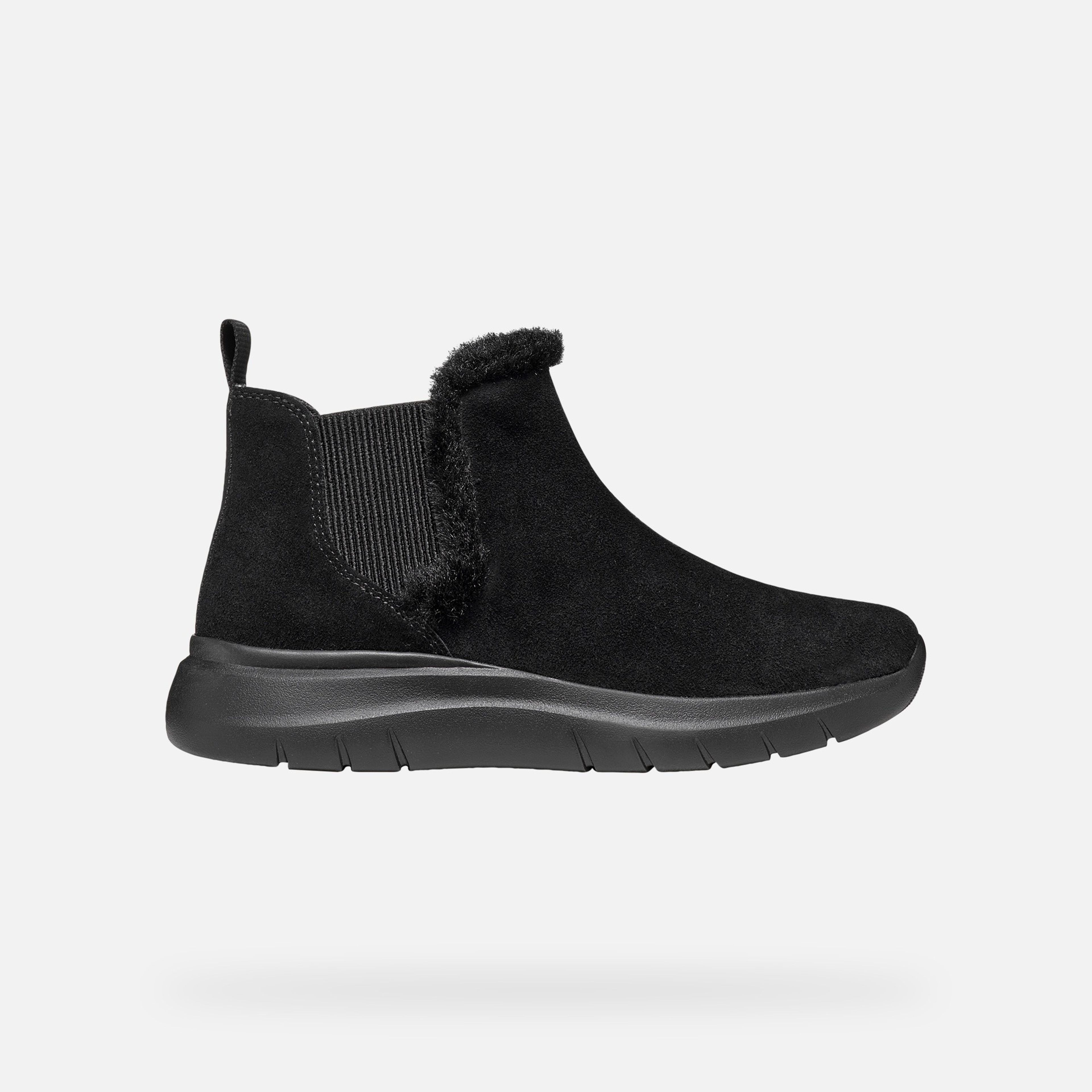 Čierna dámska členková obuv Geox Plummery - 002