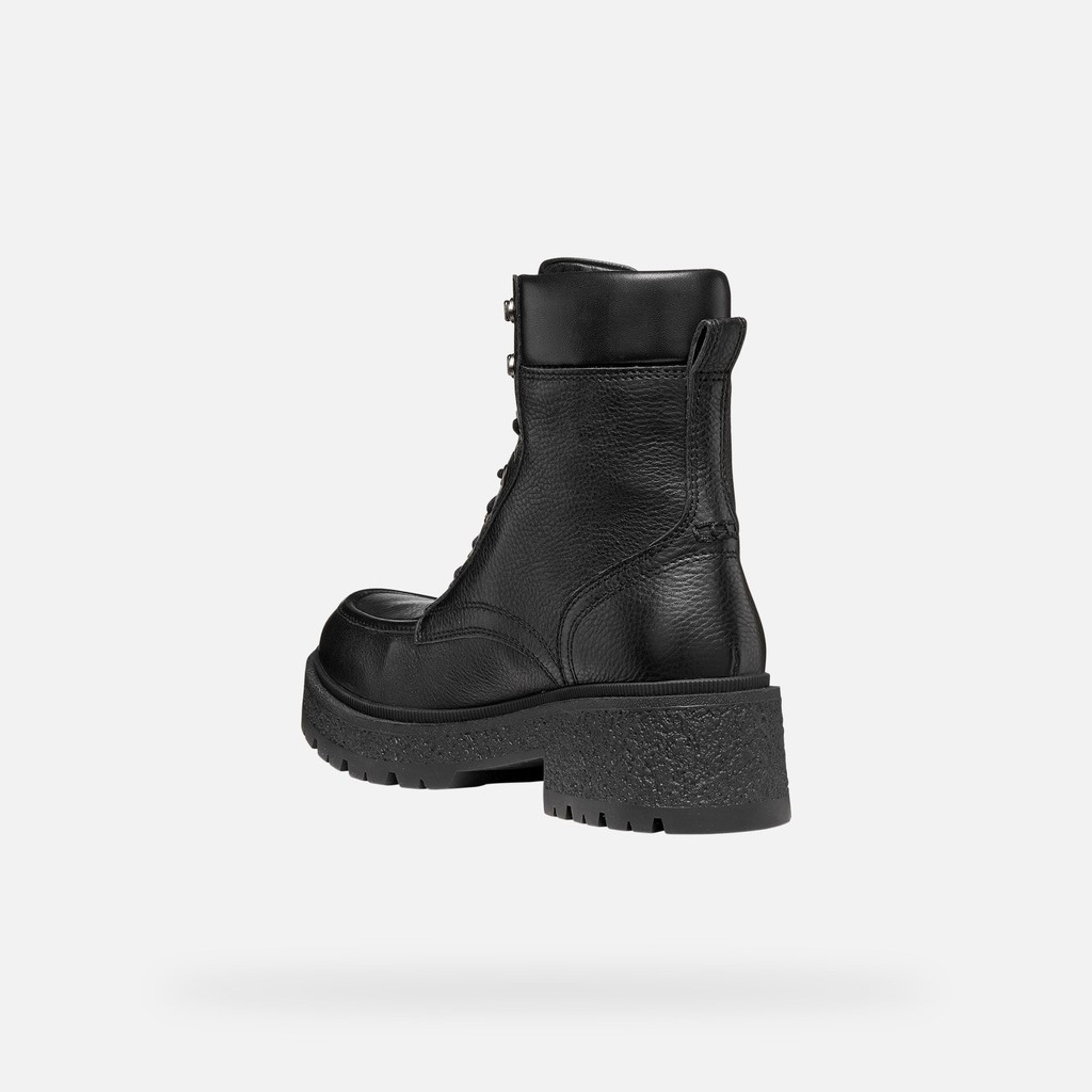 Czarne obuwie za kostkę damskie Geox Eivette - 004