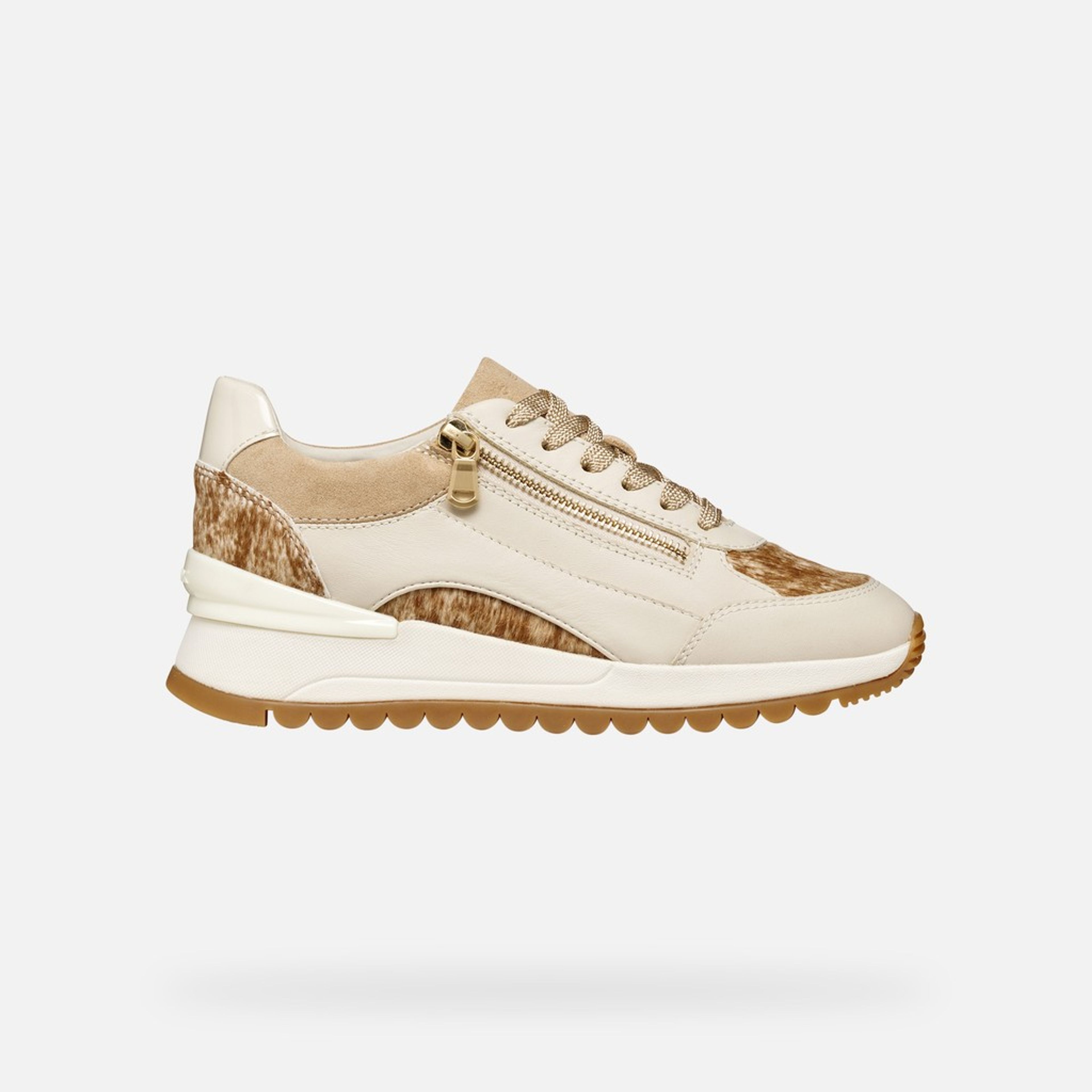 Sneakers crem pentru femei Geox Desya - 002