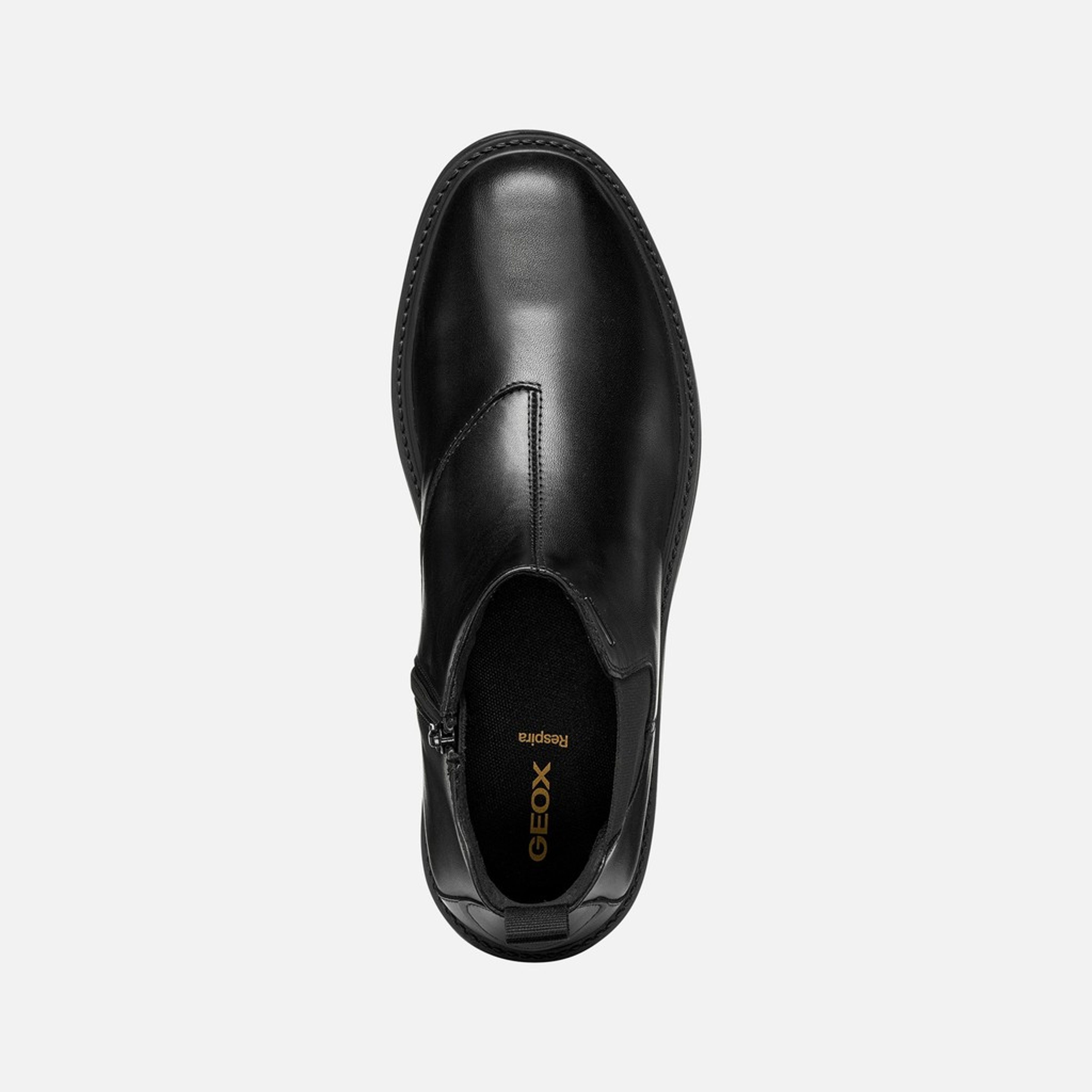 Czarne męskie buty za kostkę Geox Lagorai + Grip B A - 007