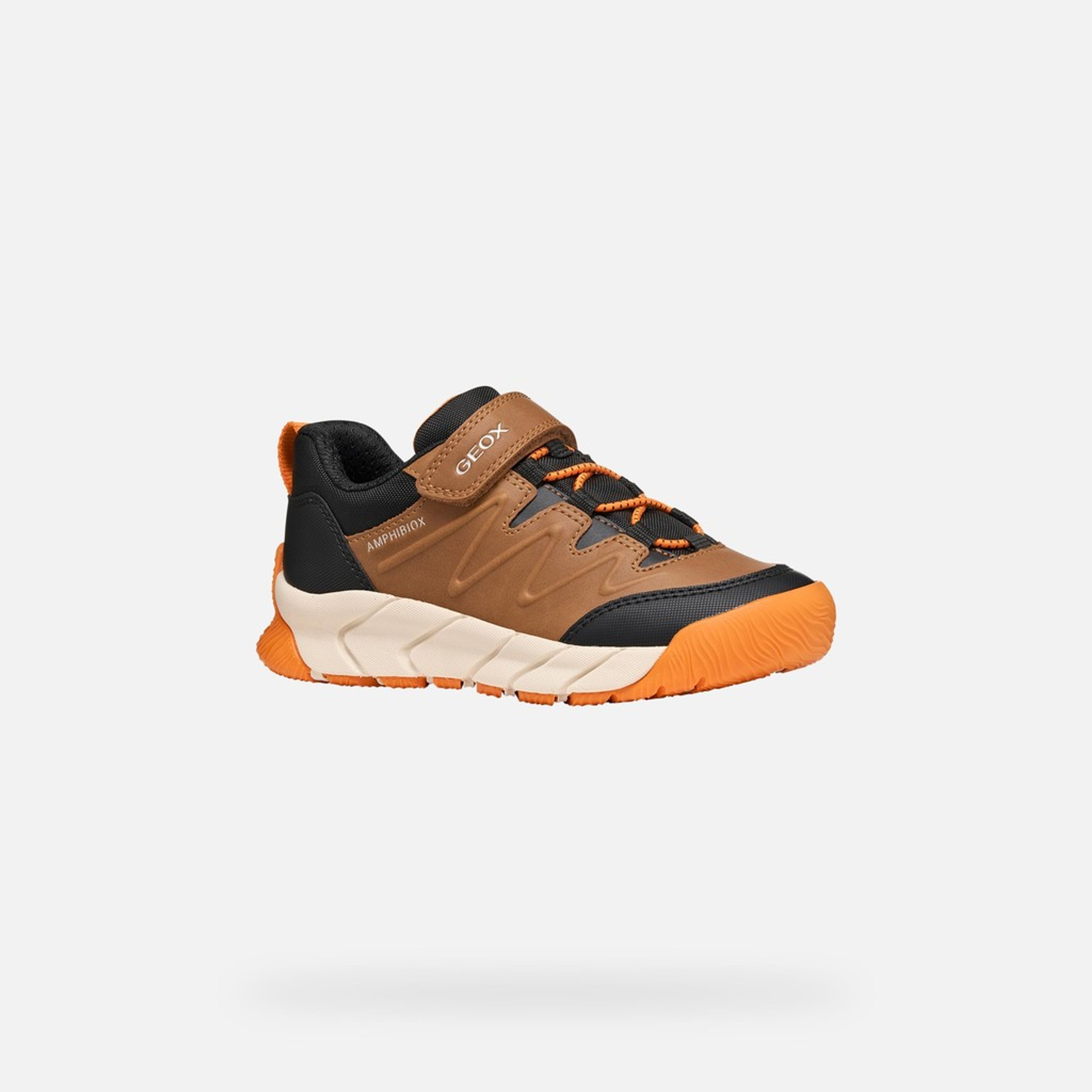 Hnědé chlapecké tenisky Geox Flexyper Pro B - 003