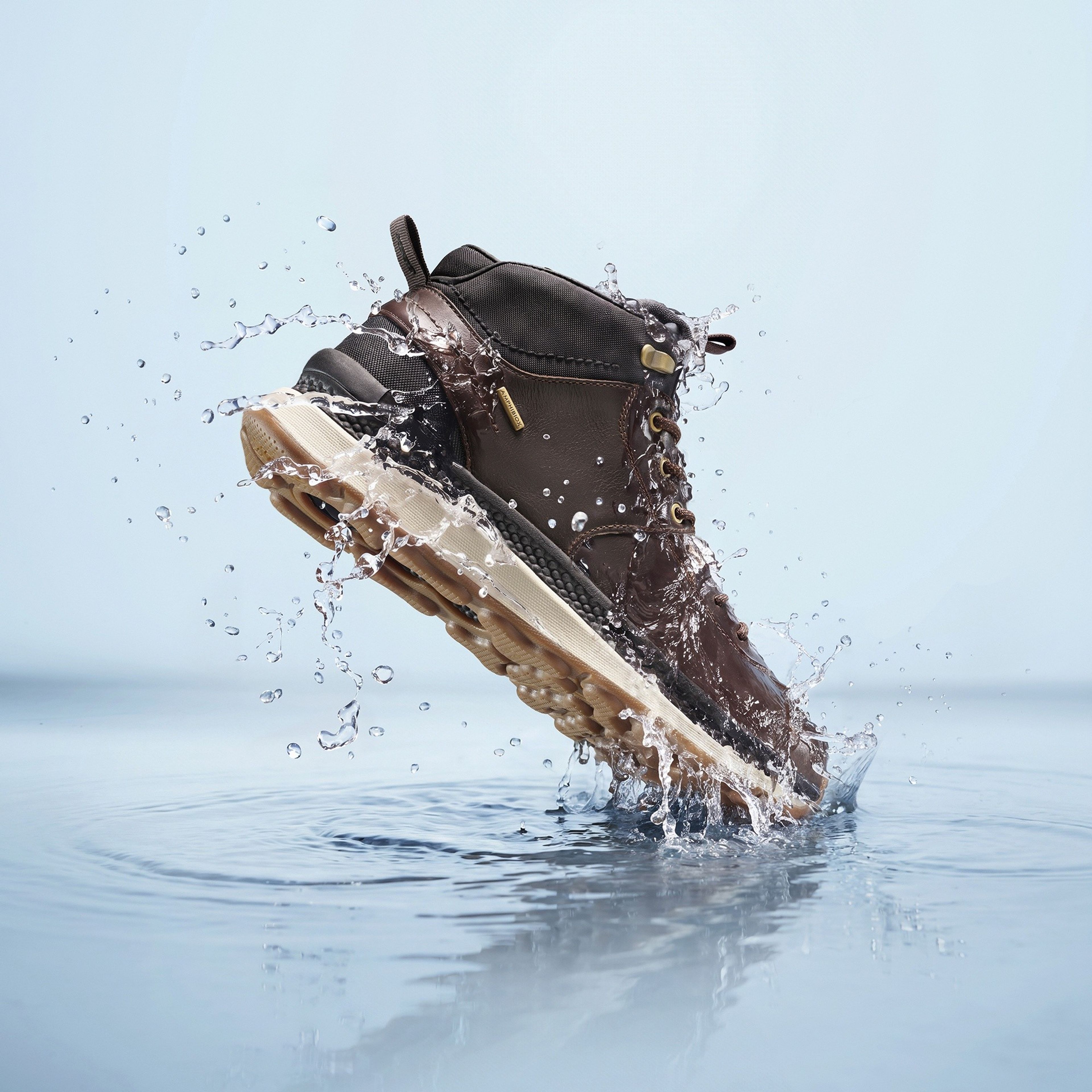 Ciemnobrązowe męskie buty za kostkę Geox Spherica Actif X2 - 009