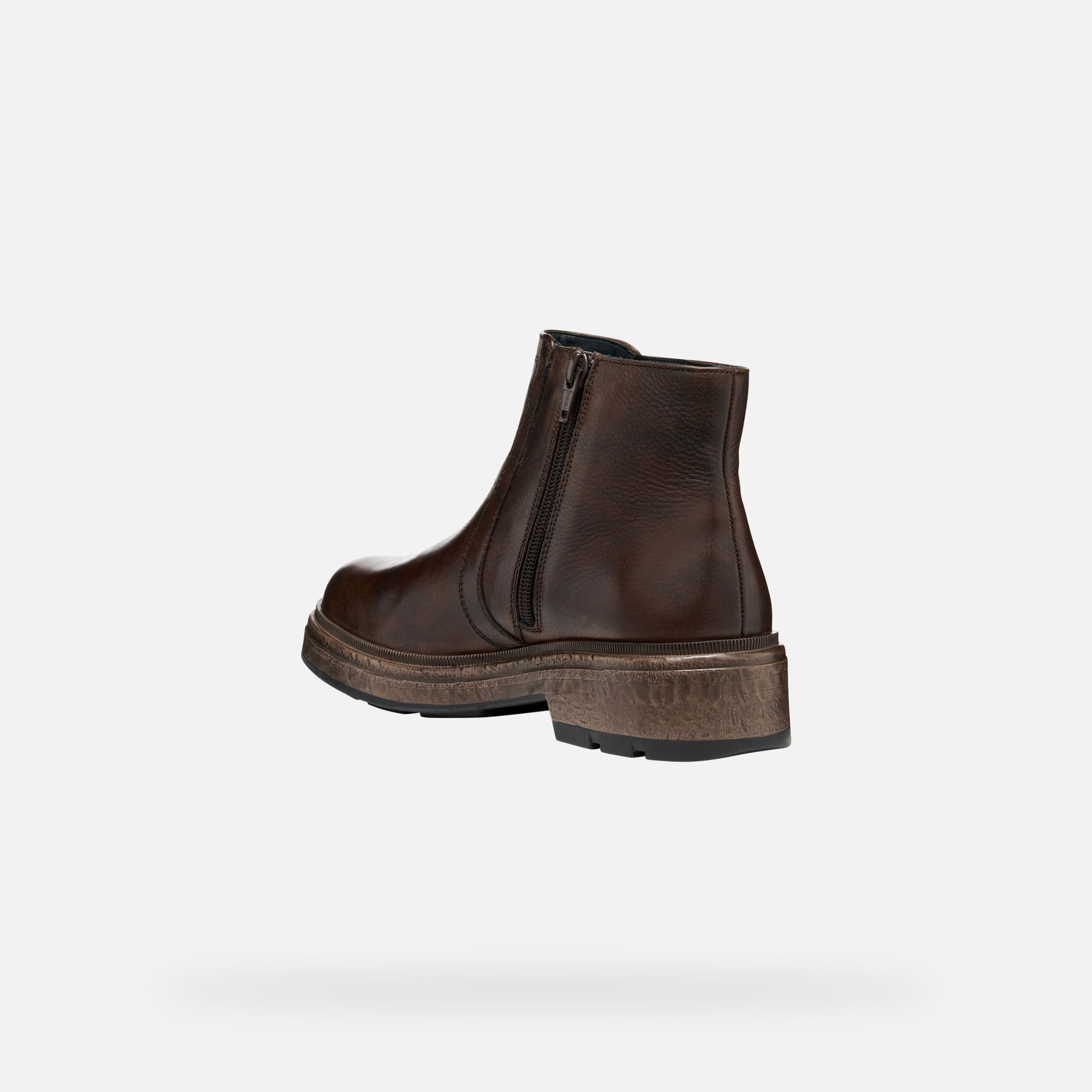 Hnědá dámská kotníková obuv Geox Swelen - 005