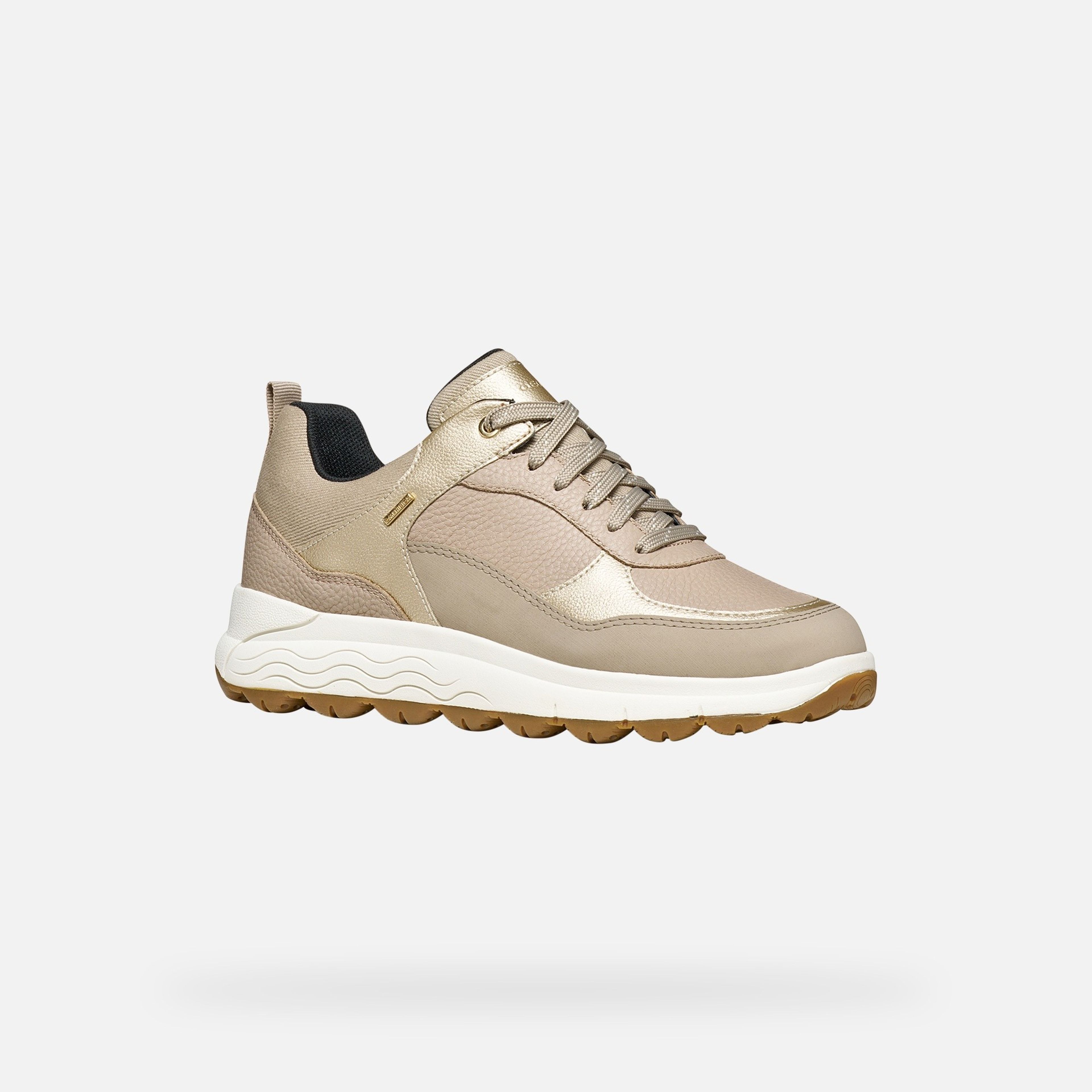 Beżowe sneakersy damskie Geox Spherica 4X4 B ABX - 003