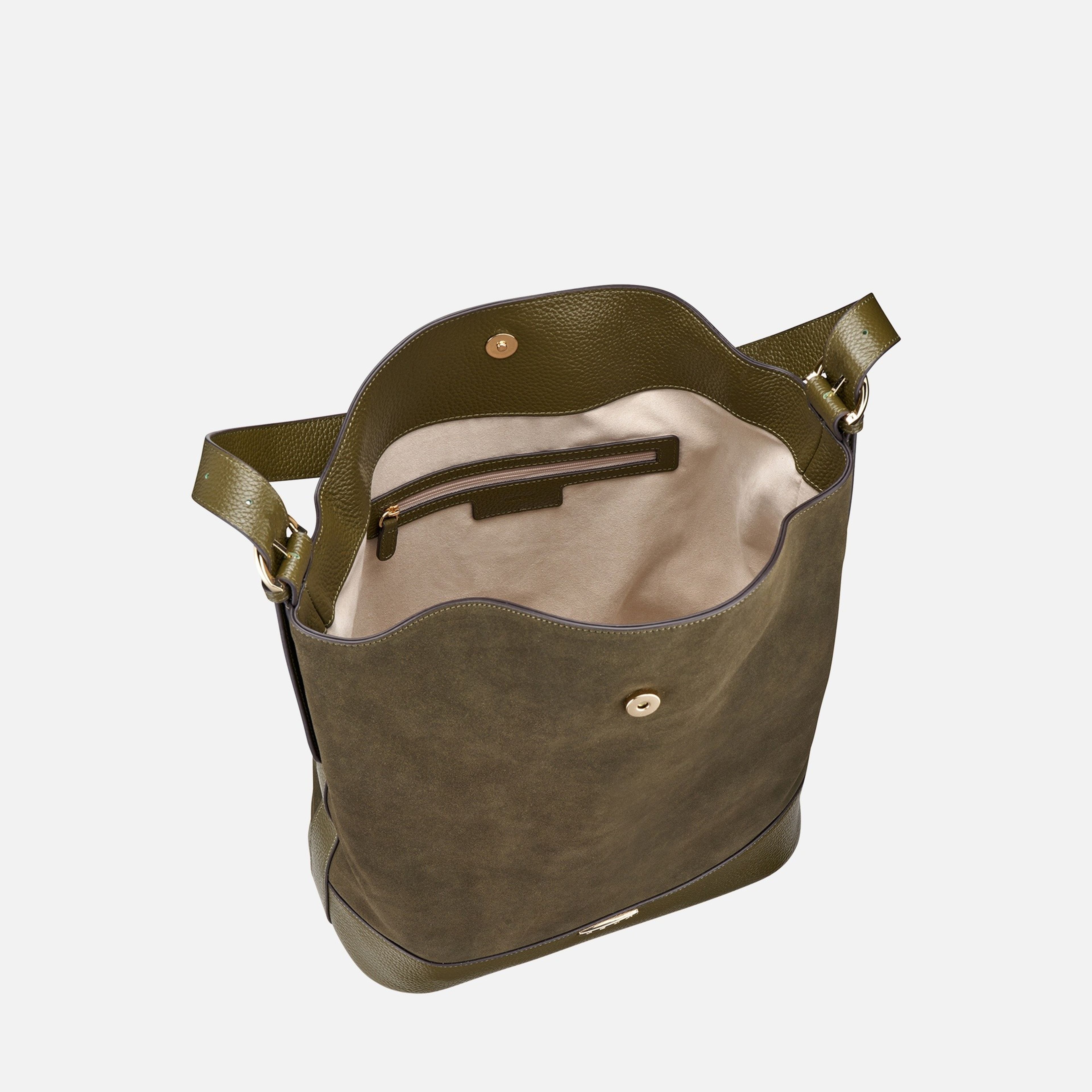 Khaki dámská kabelka Geox Alnoire - 004