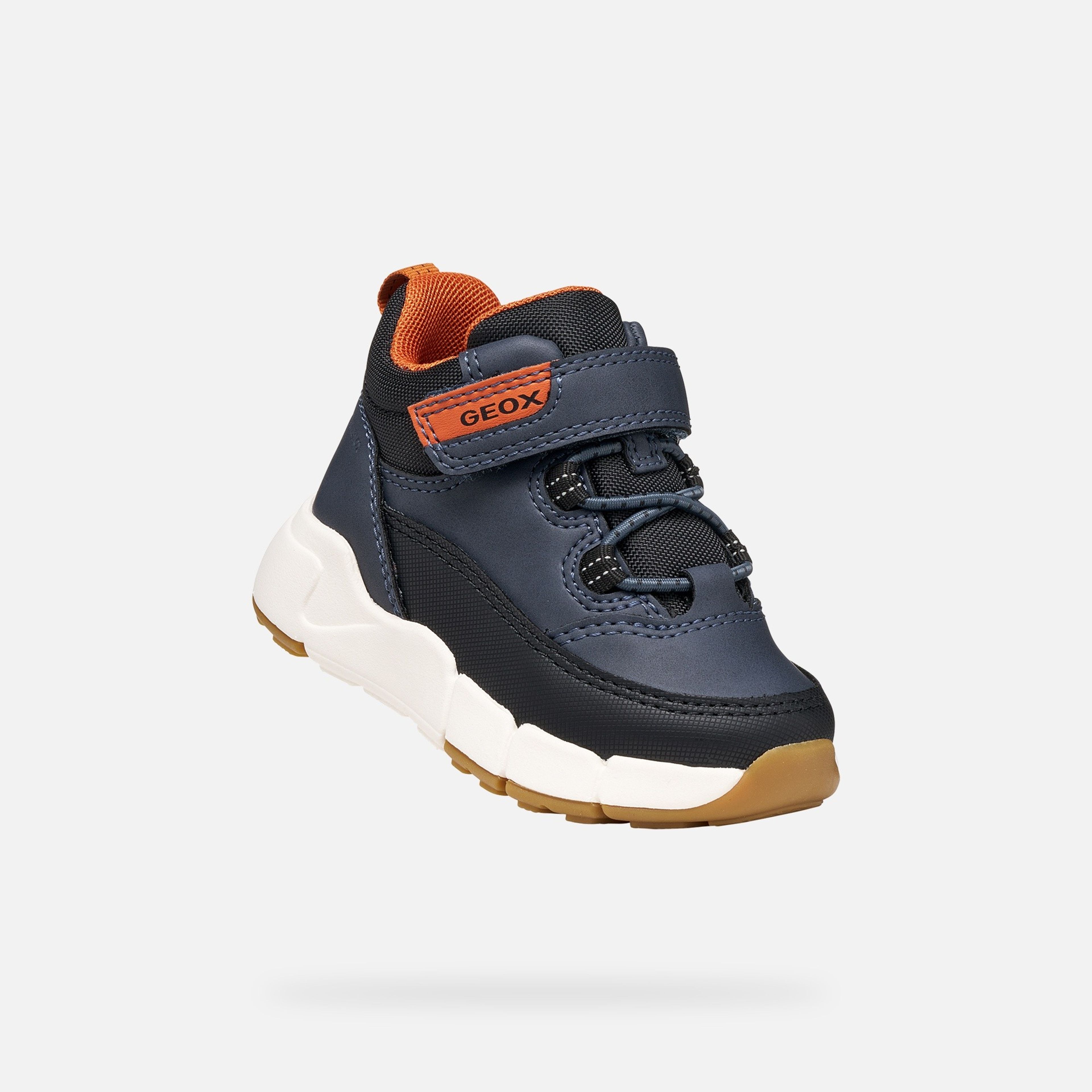 Tmavomodrá chlapčenská členková obuv Geox Flexyper Mini - 005