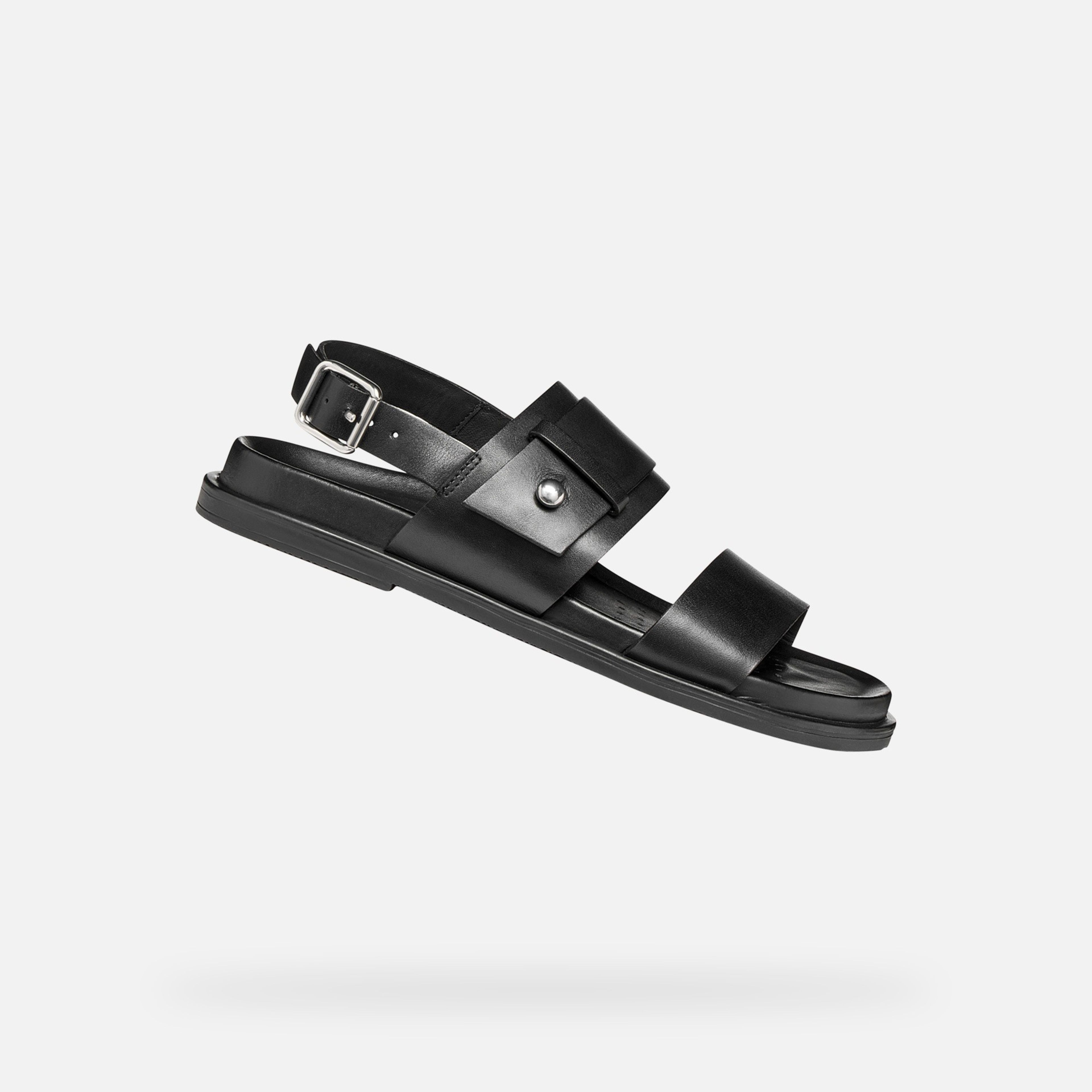 Čierne dámske sandále Geox Adelash