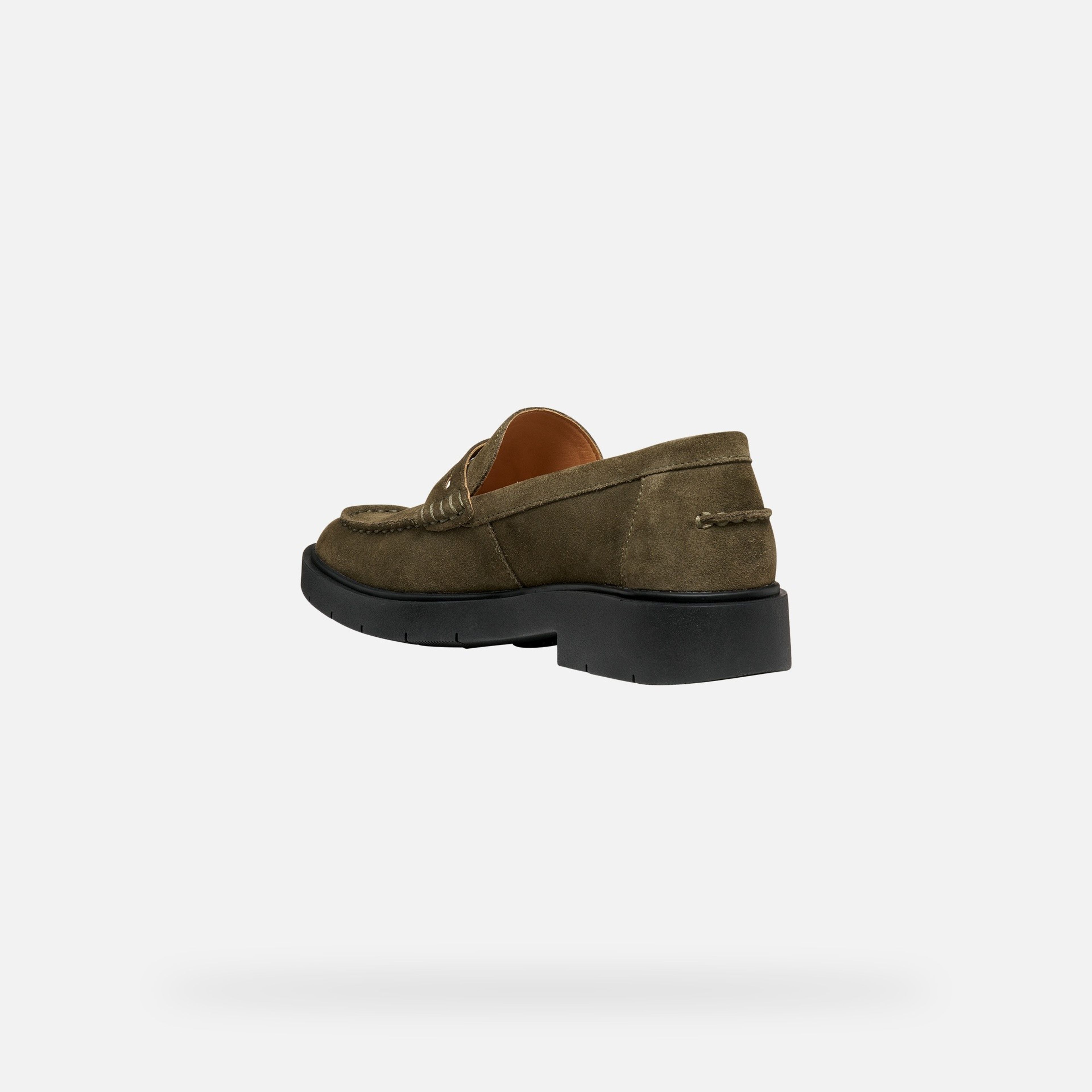 Khaki dámske mokasíny Geox Spherica Ec1 - 004