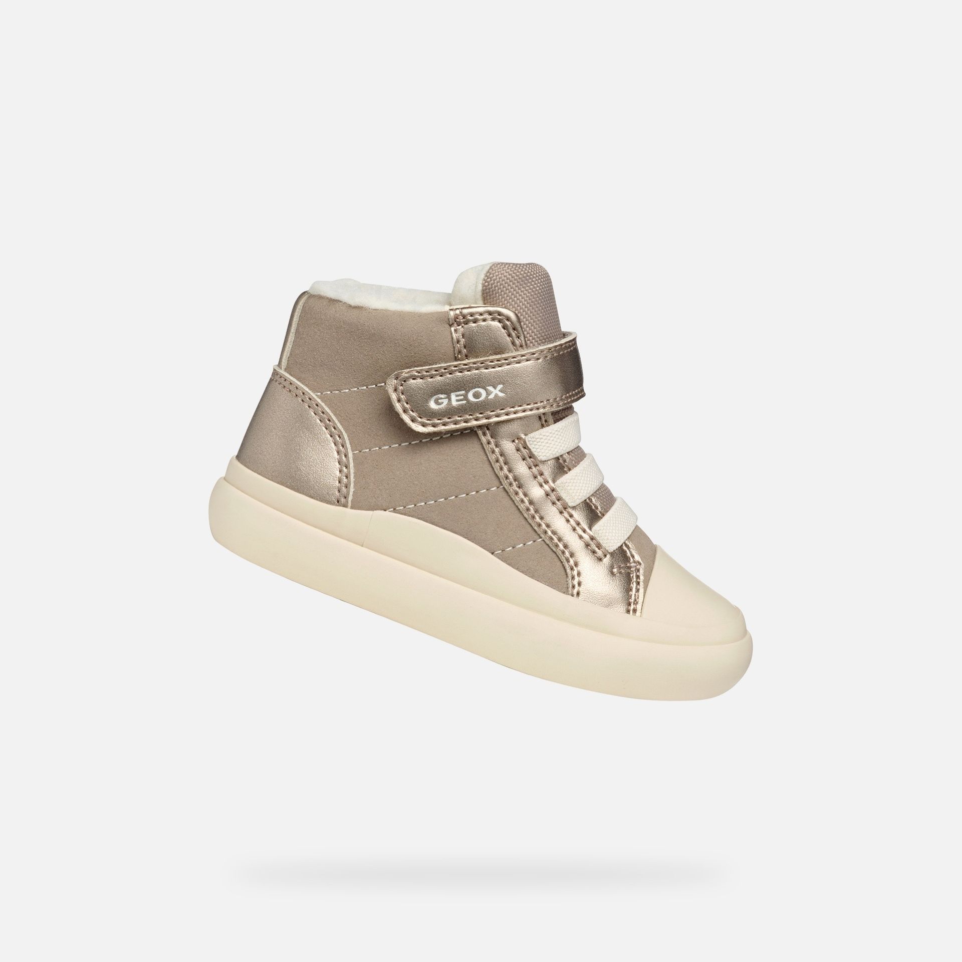 Béžové chlapecké tenisky Geox Gisli - 001