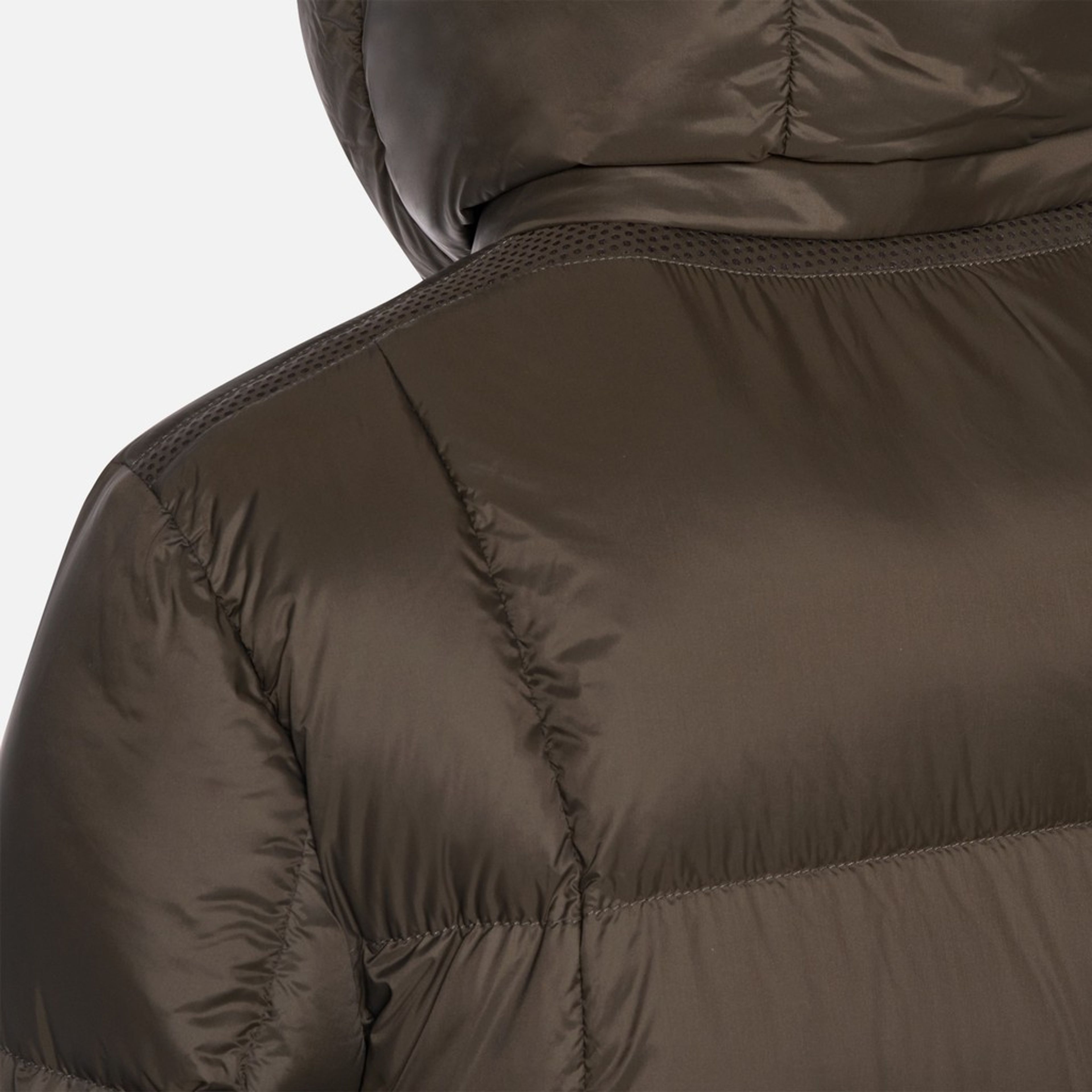 Tmavě hnědá dámská péřová bunda Geox Arlara - 007