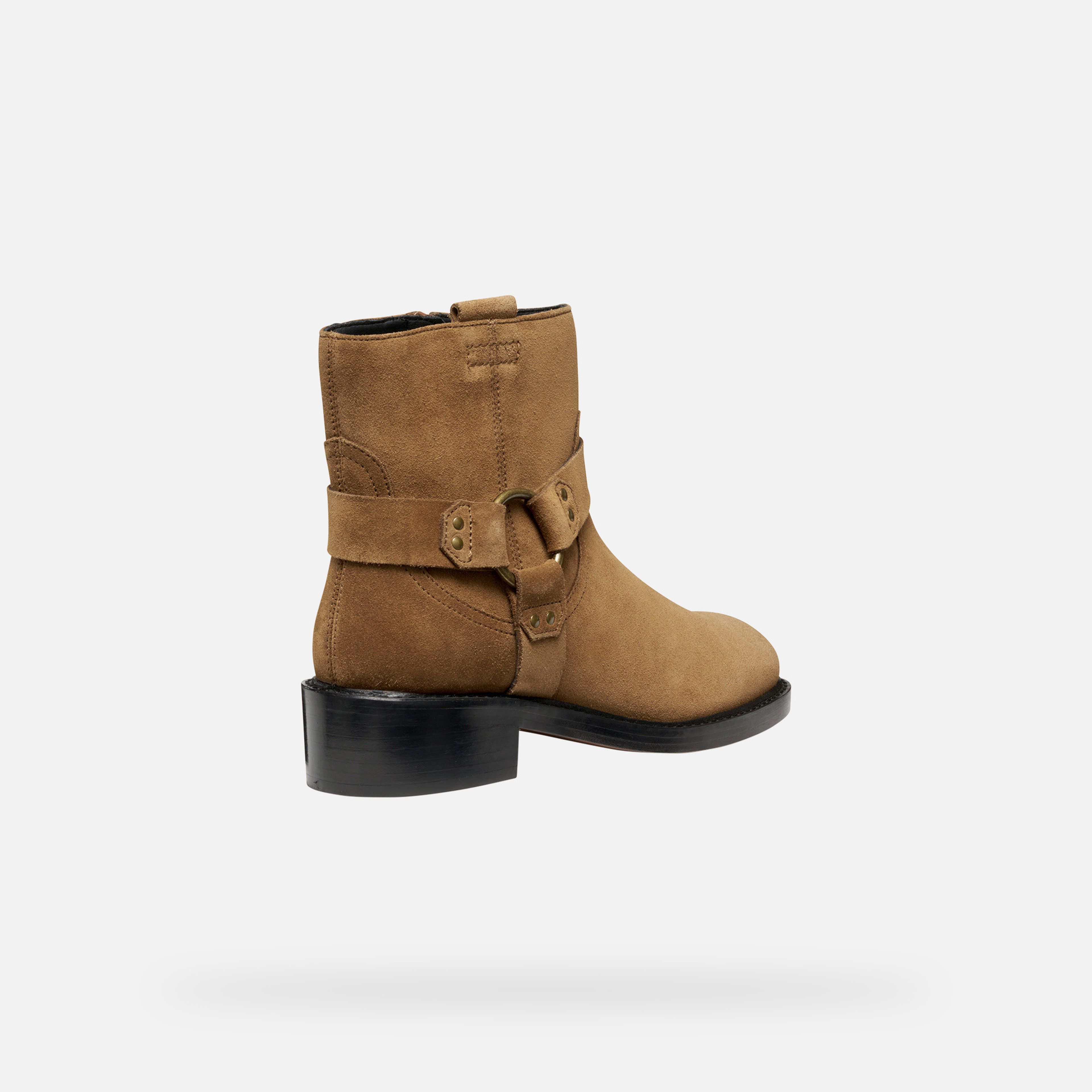 Hnědá dámská kotníková obuv Geox Nalvia - 005
