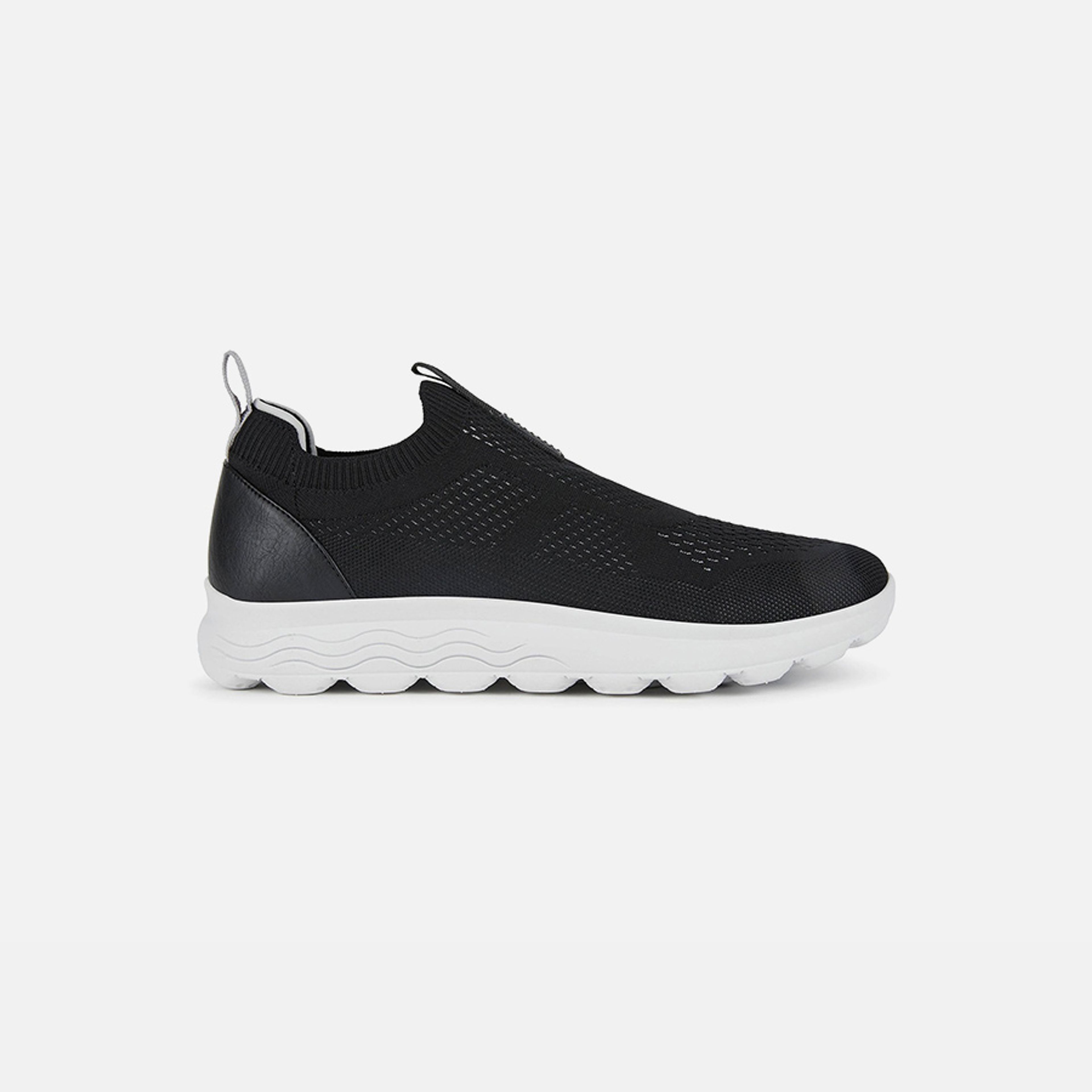 Černé pánské slip on tenisky Geox Spherica