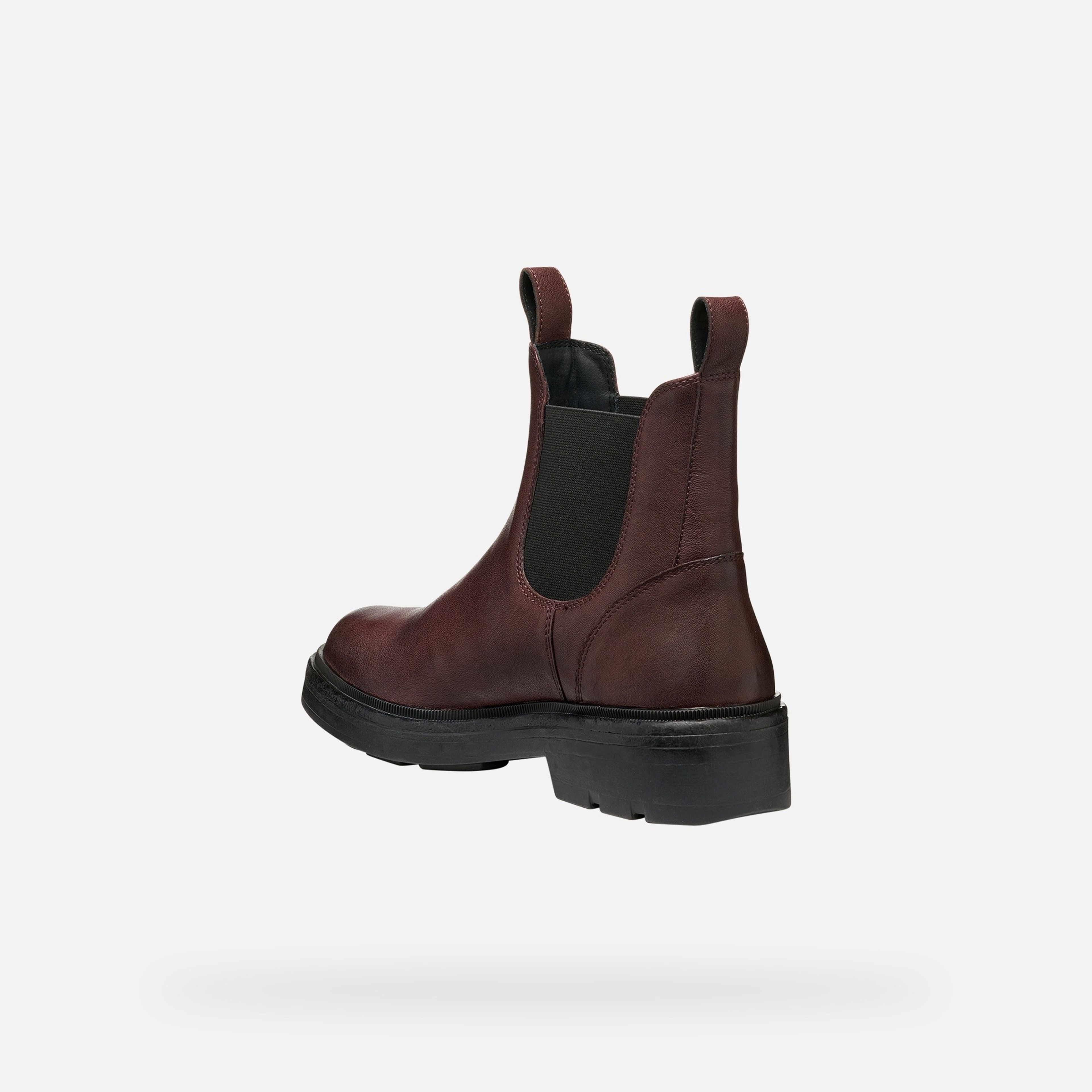 Vínová dámská kotníková obuv Geox Swelen - 005