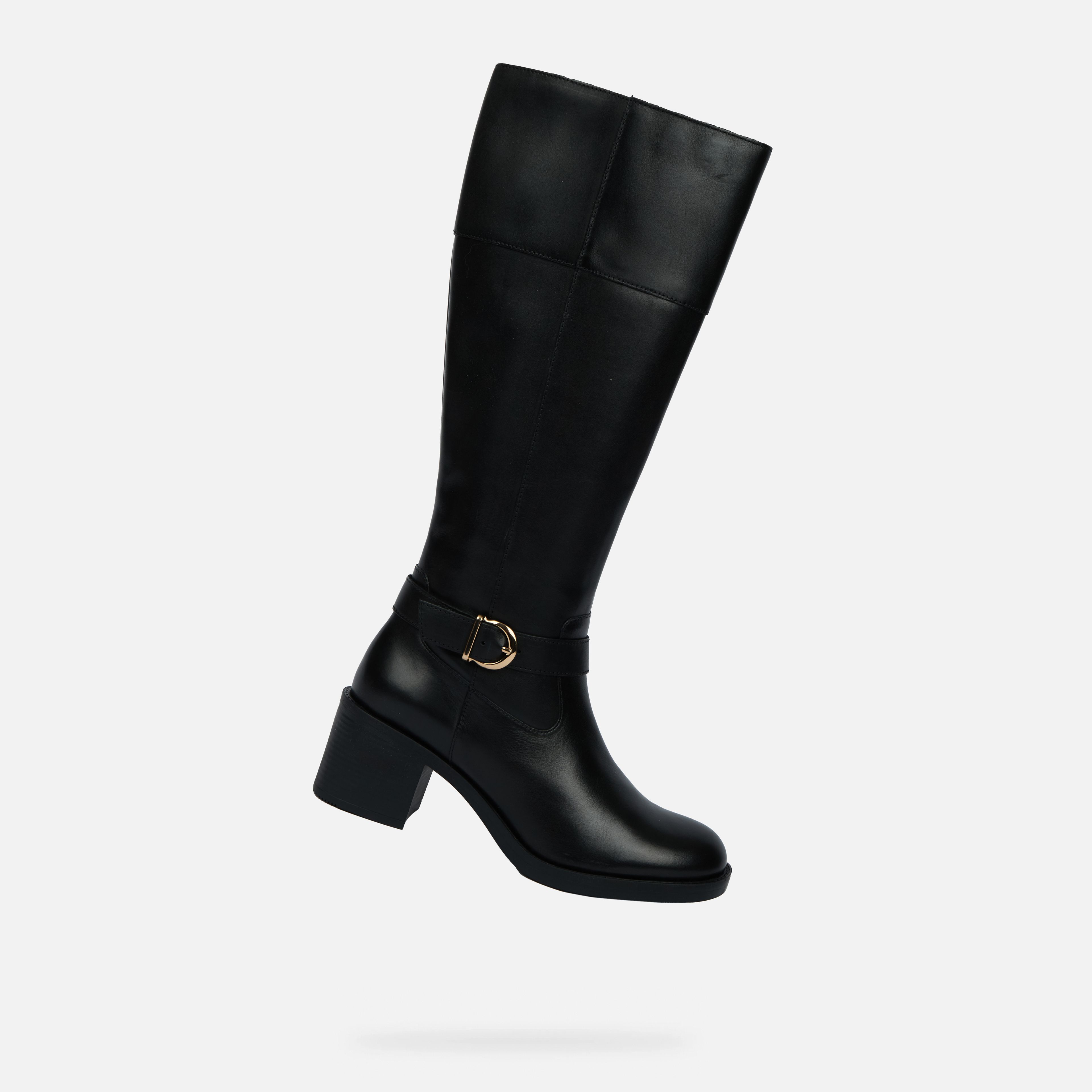 Czarne damskie kozaki Geox Serilda 60