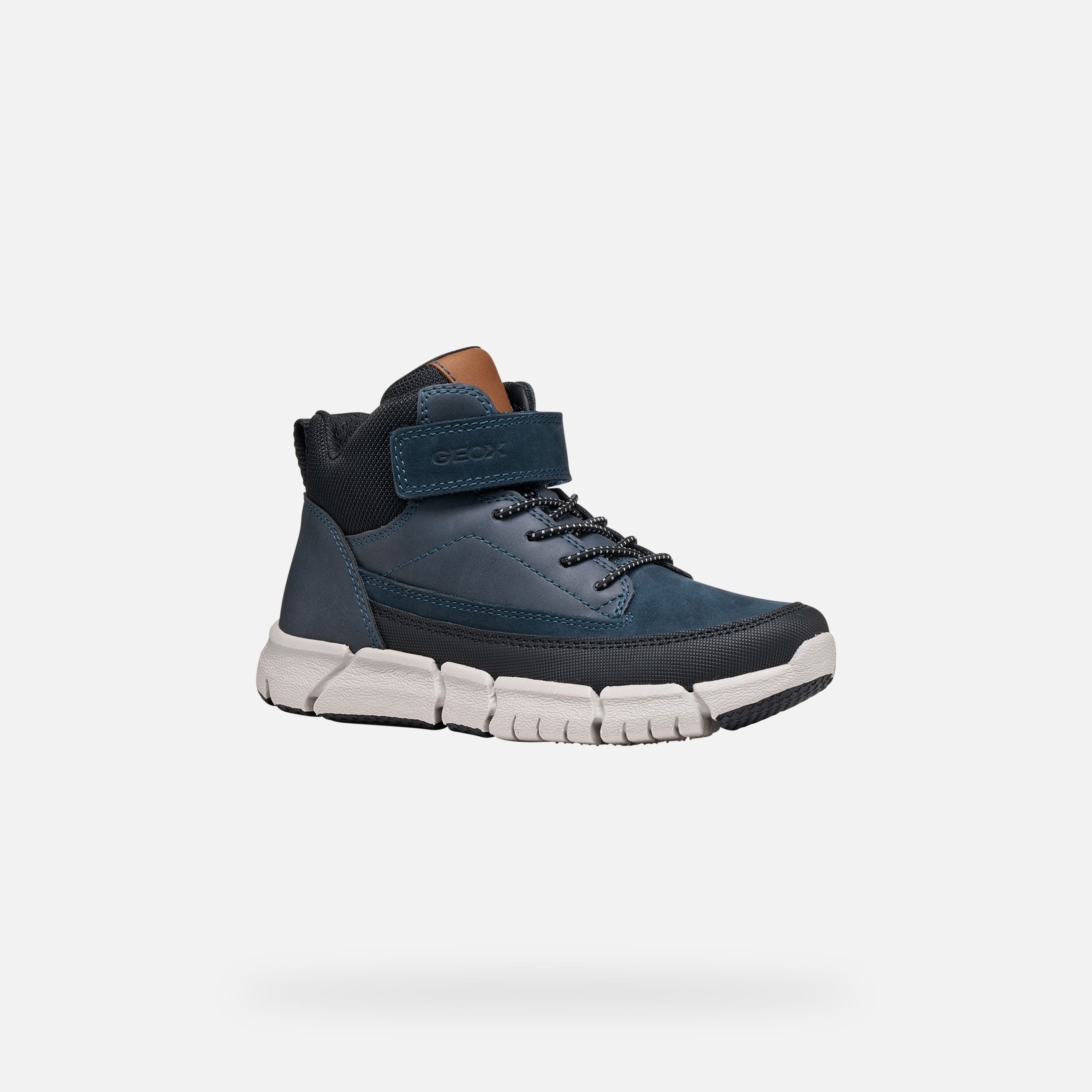 Tmavomodrá chlapčenská členková obuv Geox Flexyper - 003