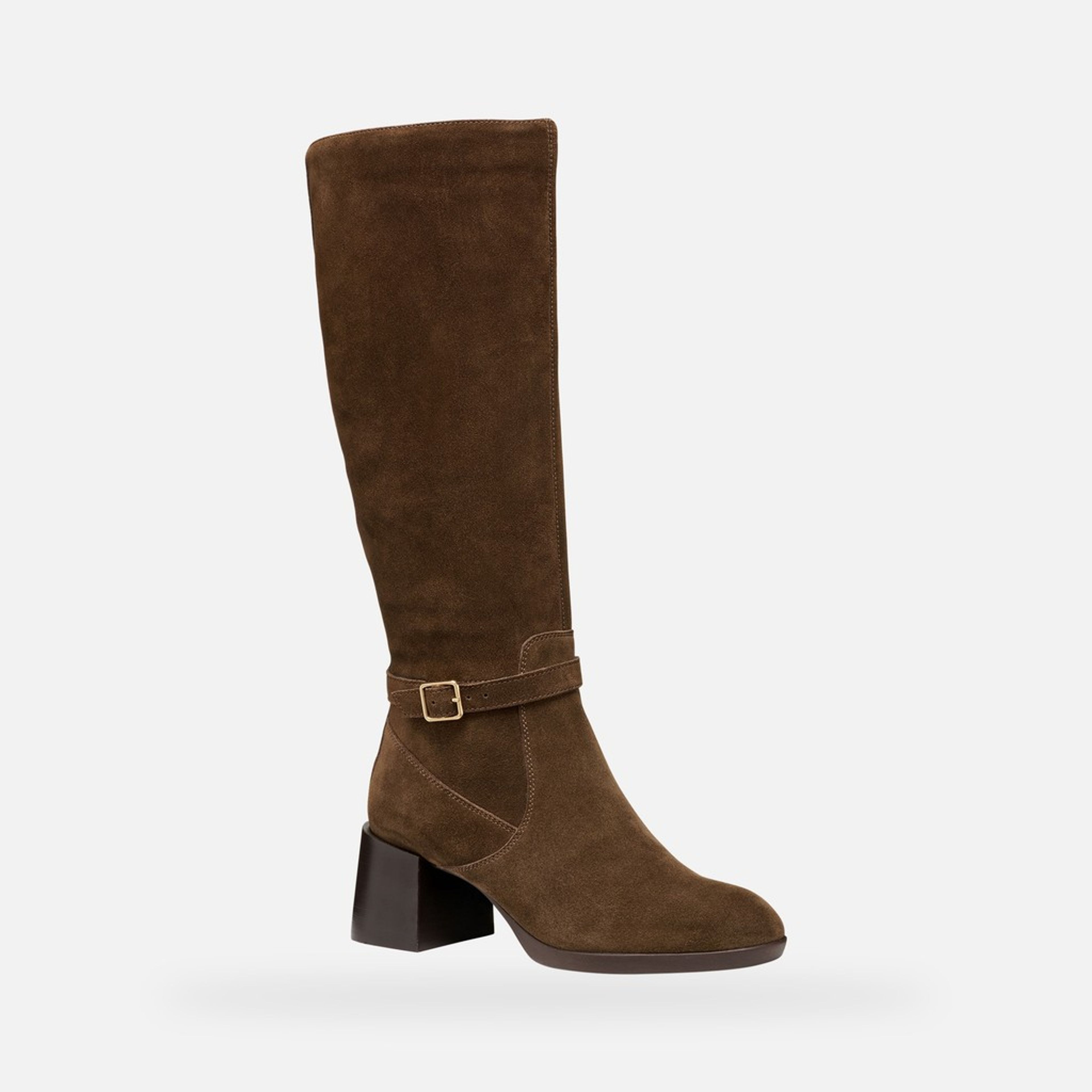 Cizme maro închis pentru femei Geox Walk Pleasure 55T - 002