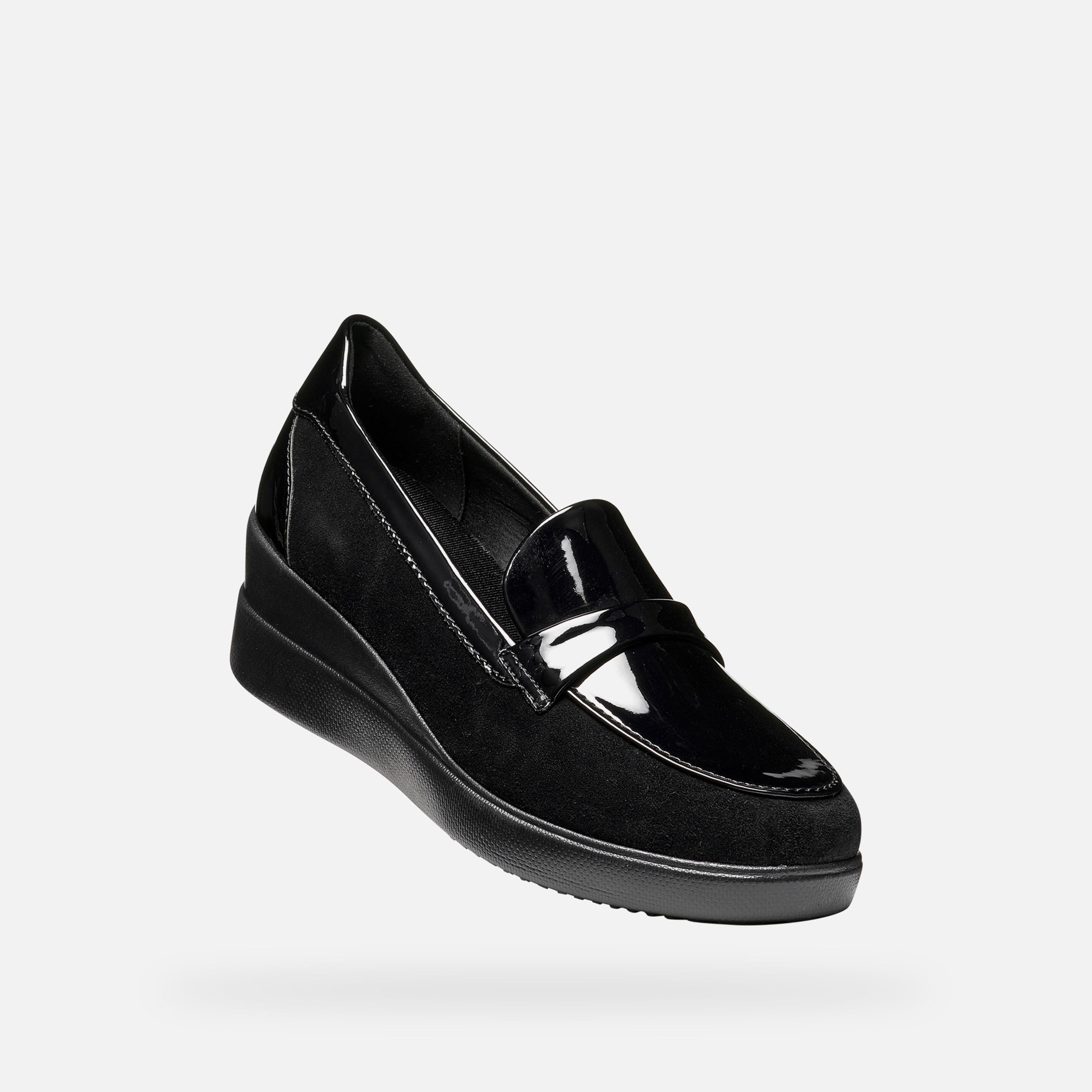 Černé dámské mokasíny Geox Stardust - 006