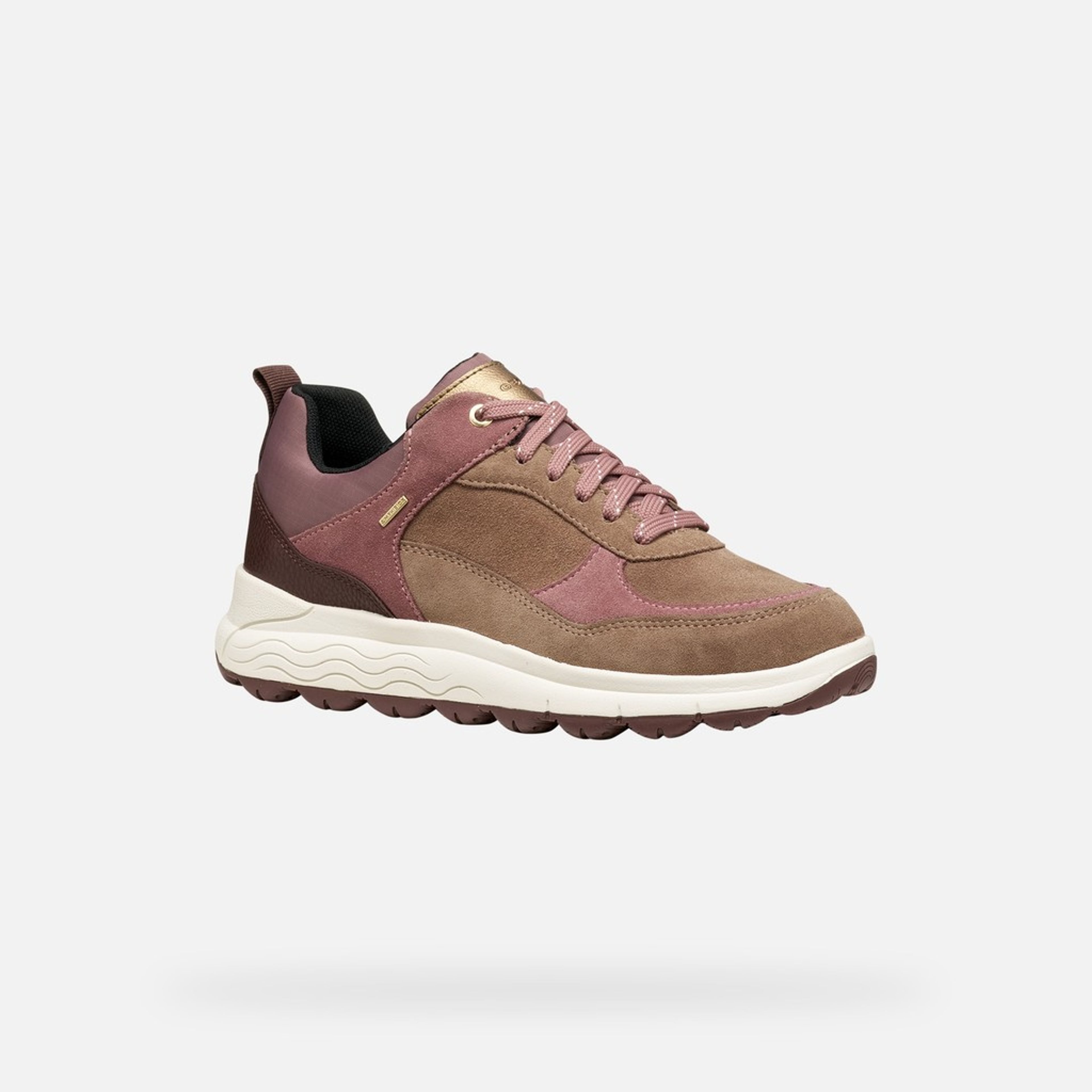 Jasnobrązowe damskie sneakersy Geox Spherica 4X4 B ABX - 003