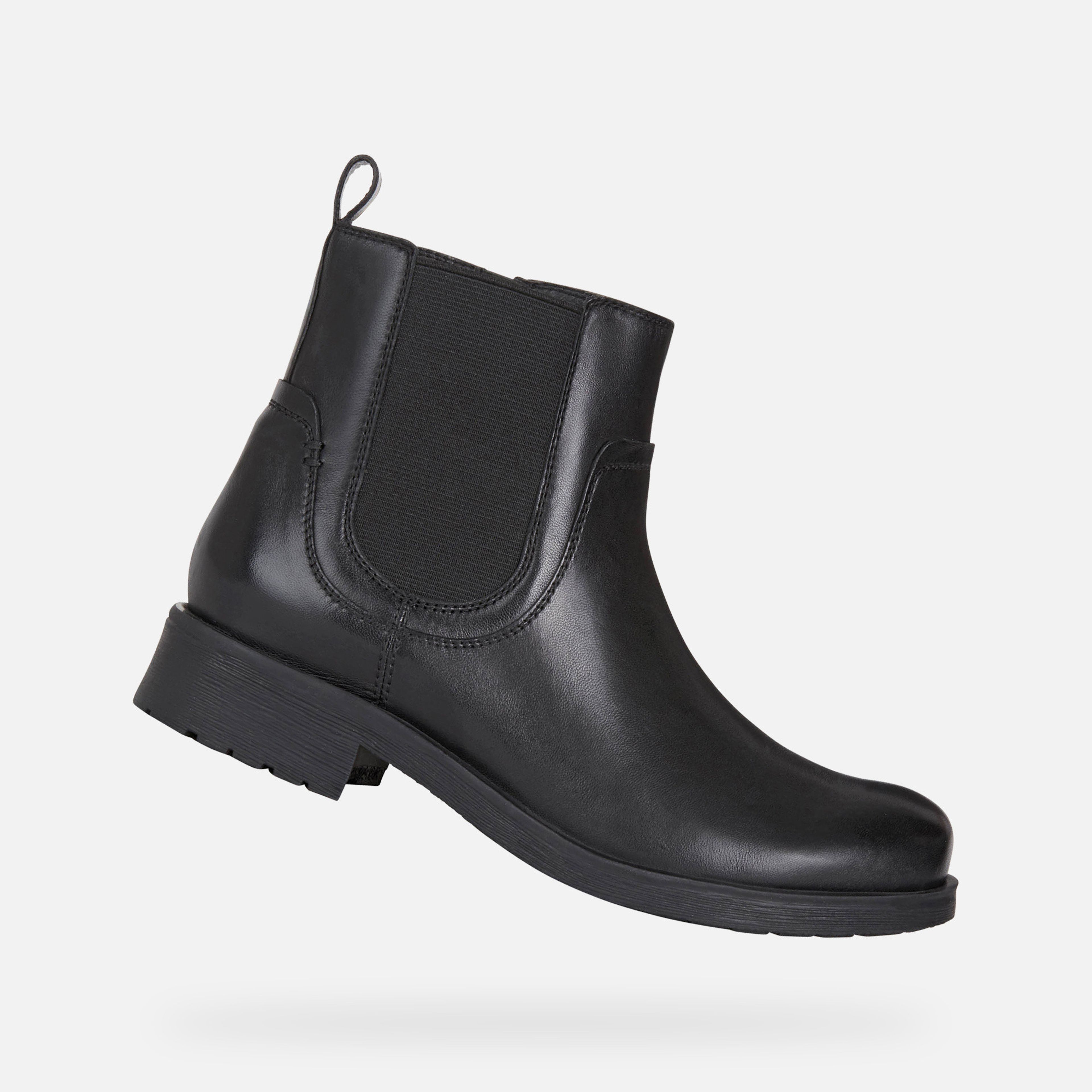 Ghete negre pentru femei Geox Rawelle - 001