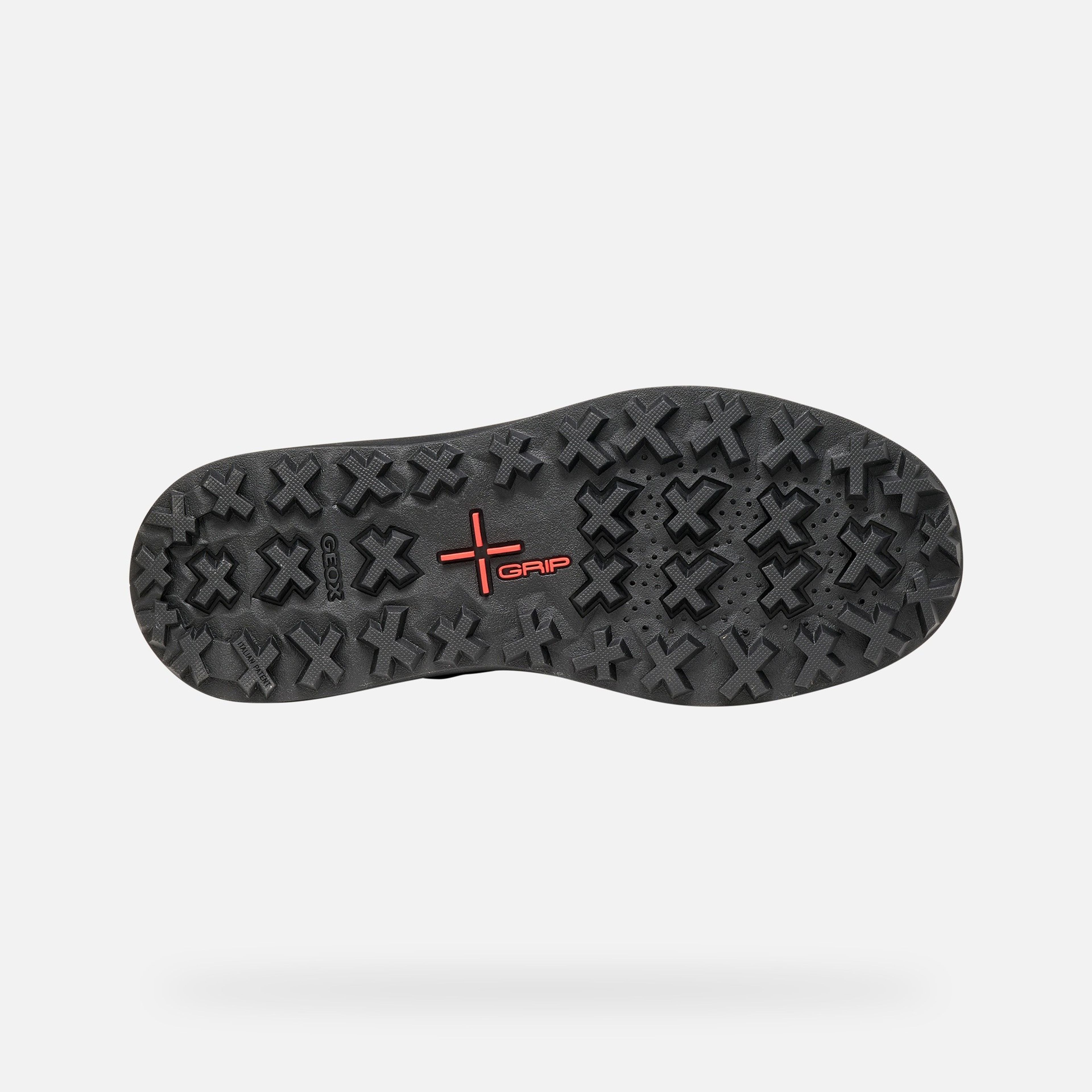 Czarne męskie buty za kostkę Geox Granito + Grip B A - 007