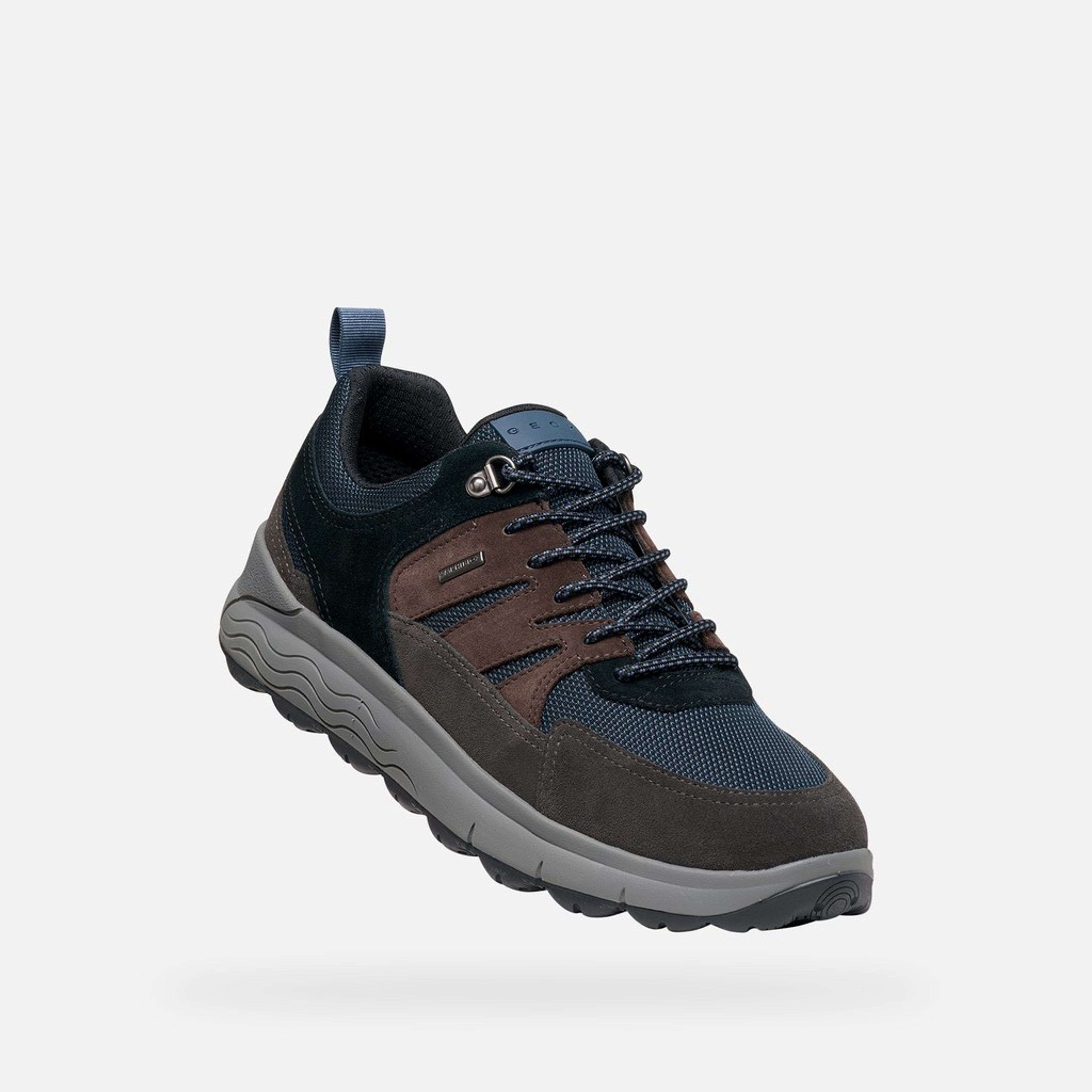 Ciemnobrązowe sneakersy męskie Geox Spherica 4X4 B ABX - 005