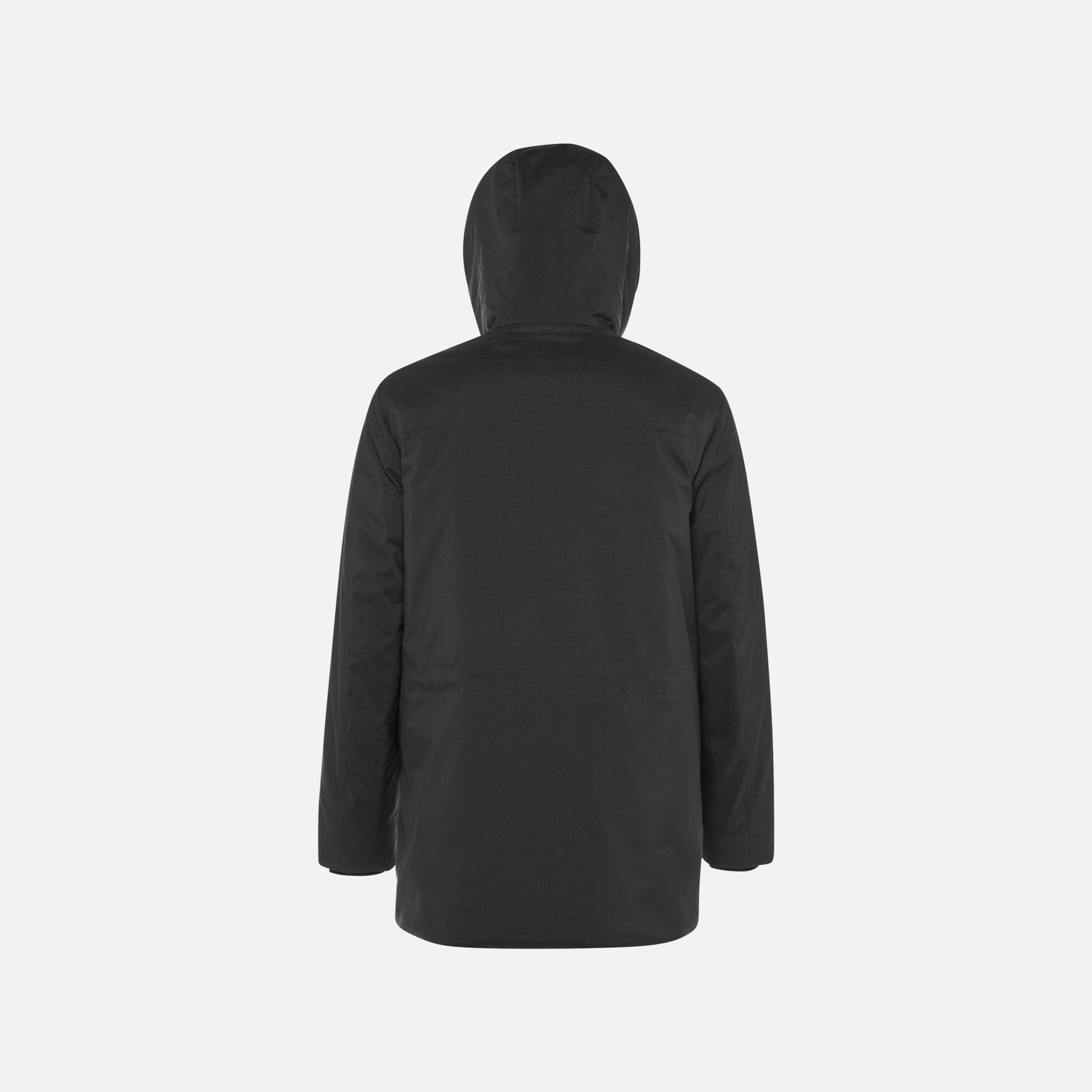 Czarna męska parka Geox Spherica - 007
