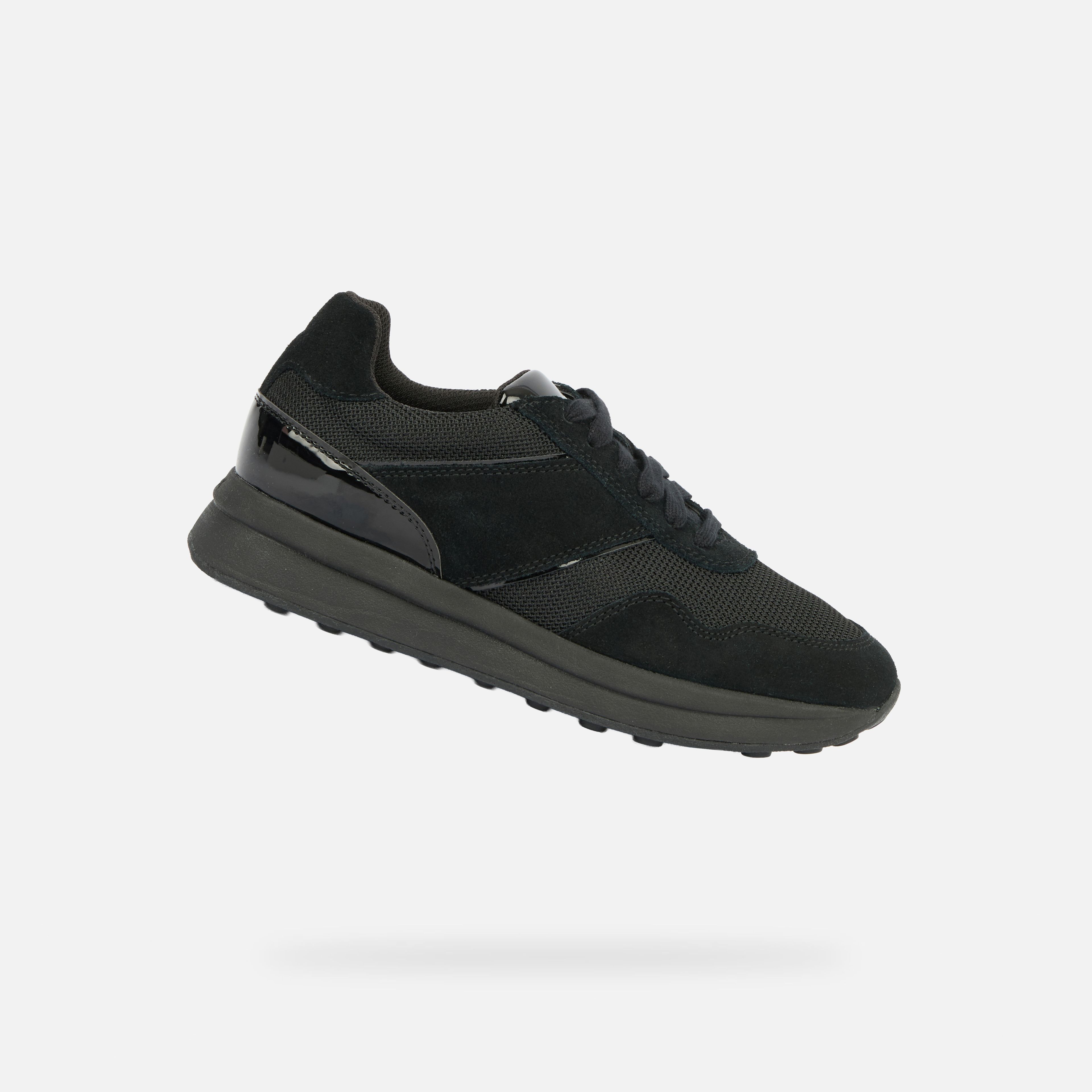 Czarne damskie sneakersy Geox Runntix