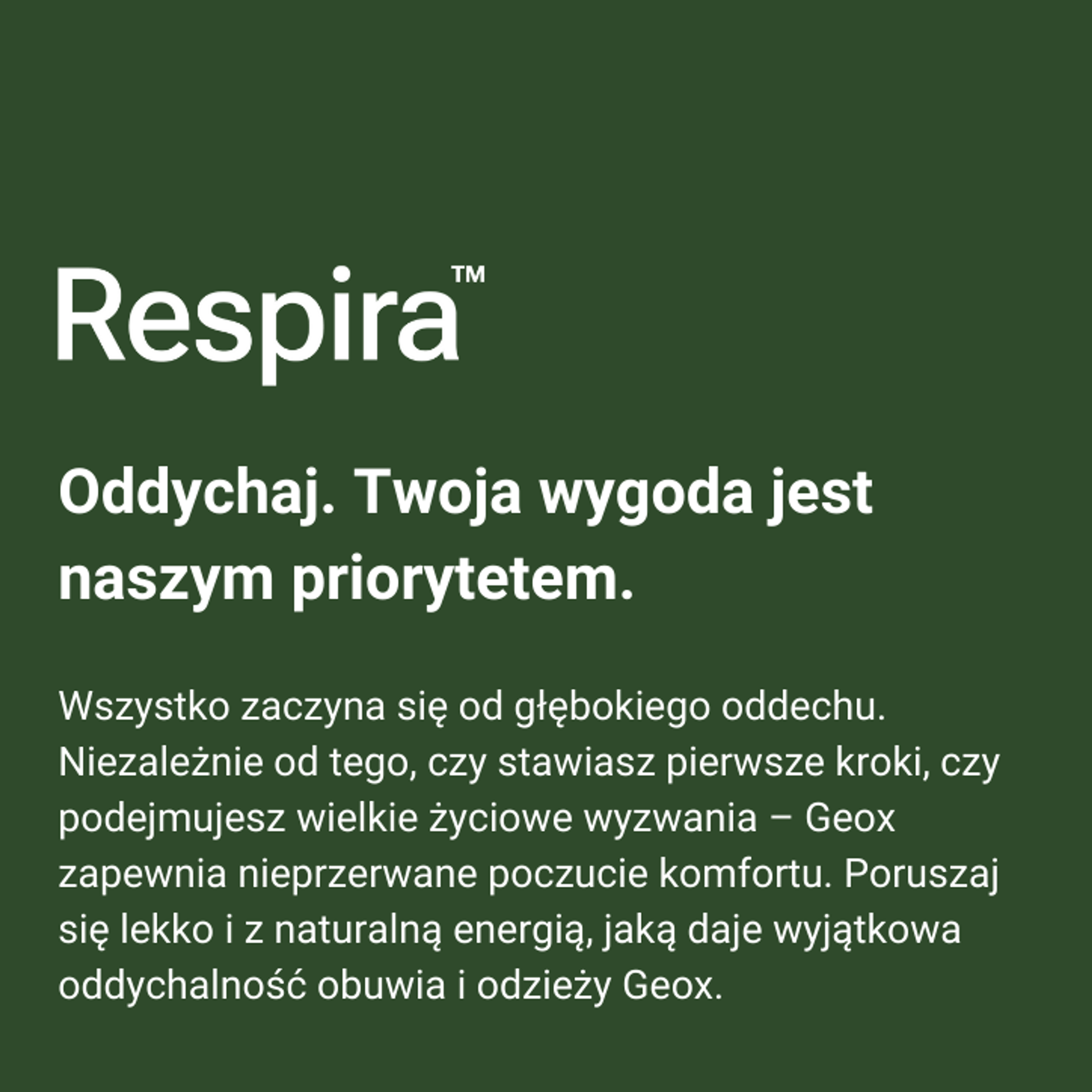 Respira™ komfort suchych stóp