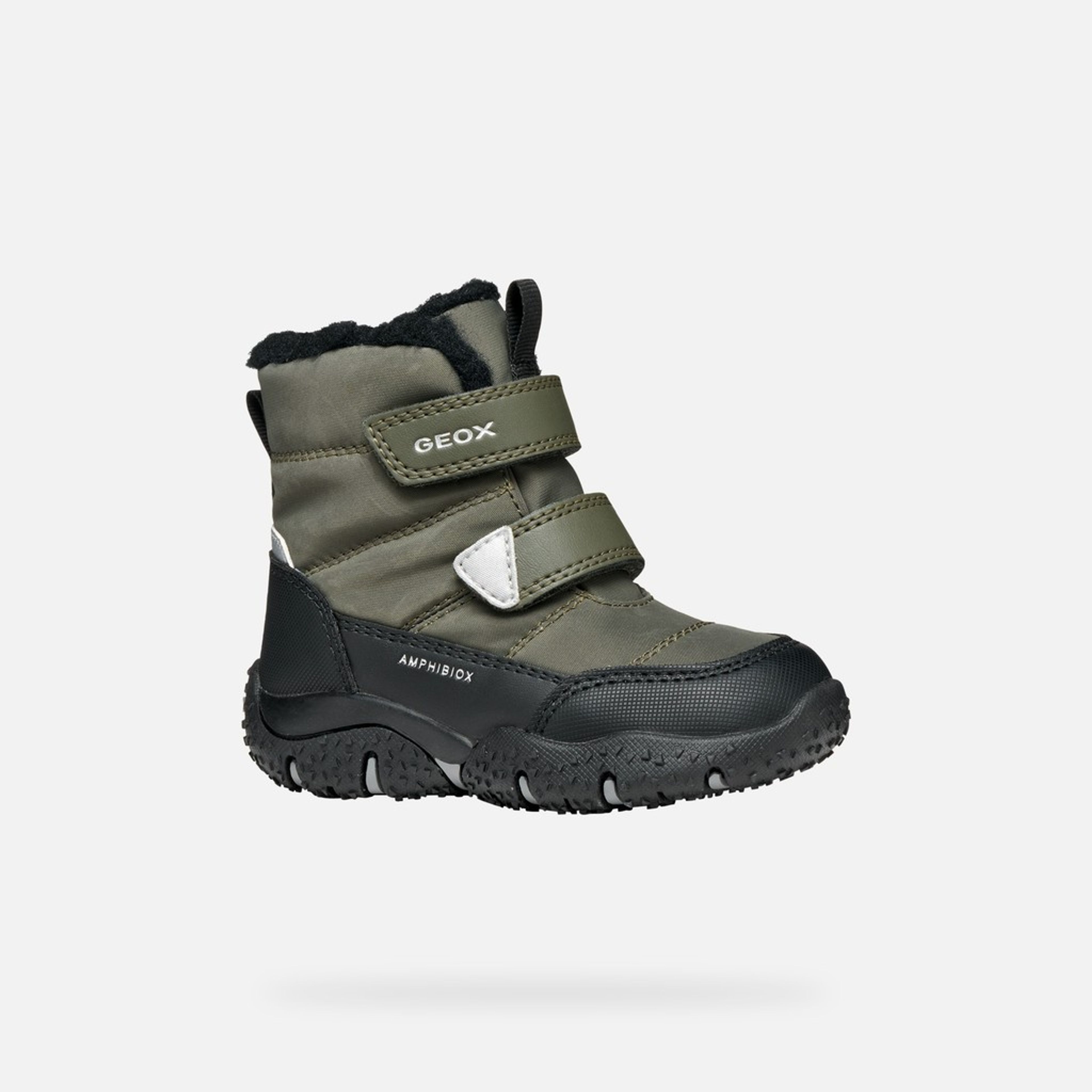 Tmavě zelená chlapecká zimní obuv Geox Baltic B ABX - 003