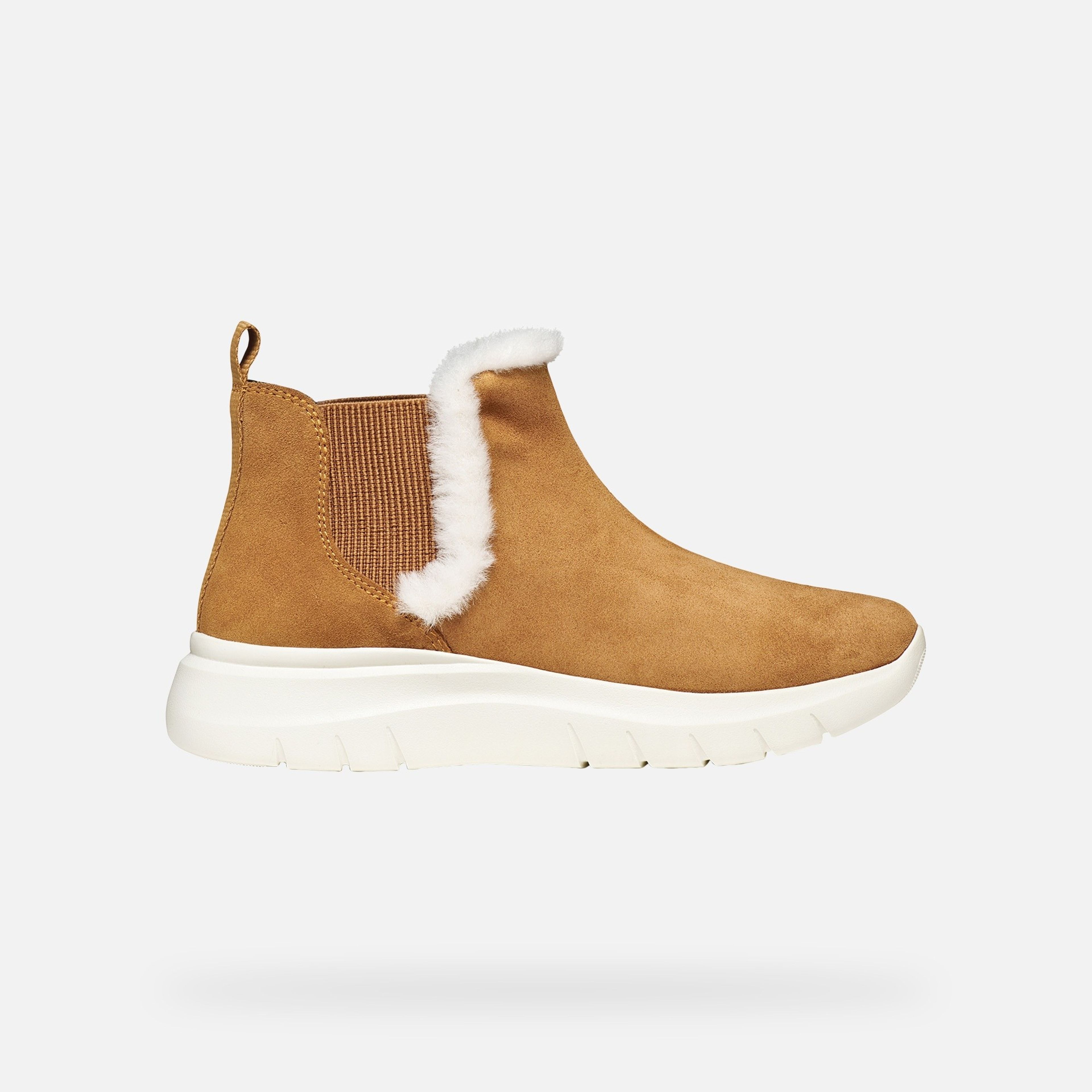 Hnedá dámska členková obuv Geox Plummery - 002