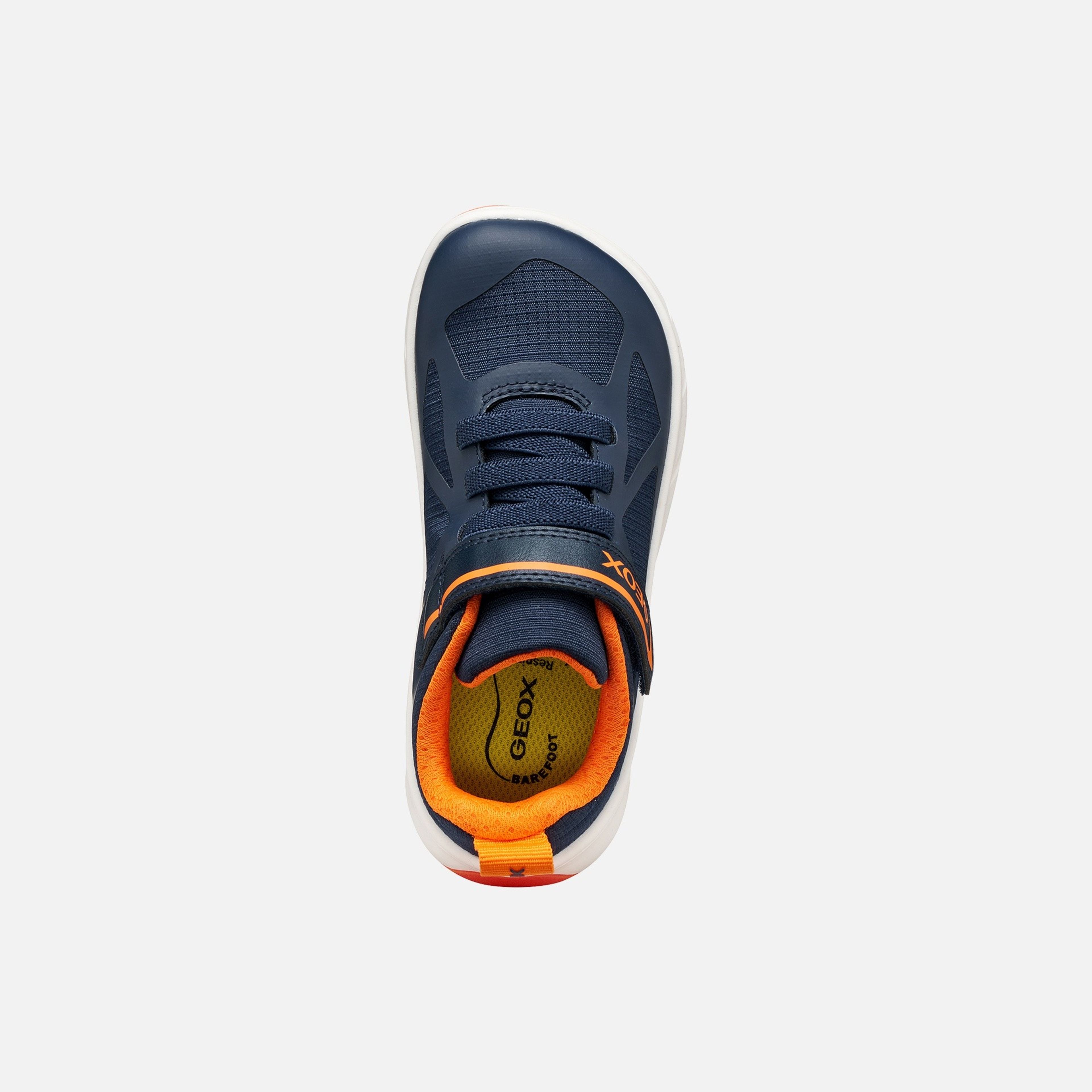 Ciemnogranatowe chłopięce sneakersy barefoot Geox Foot-run - 006