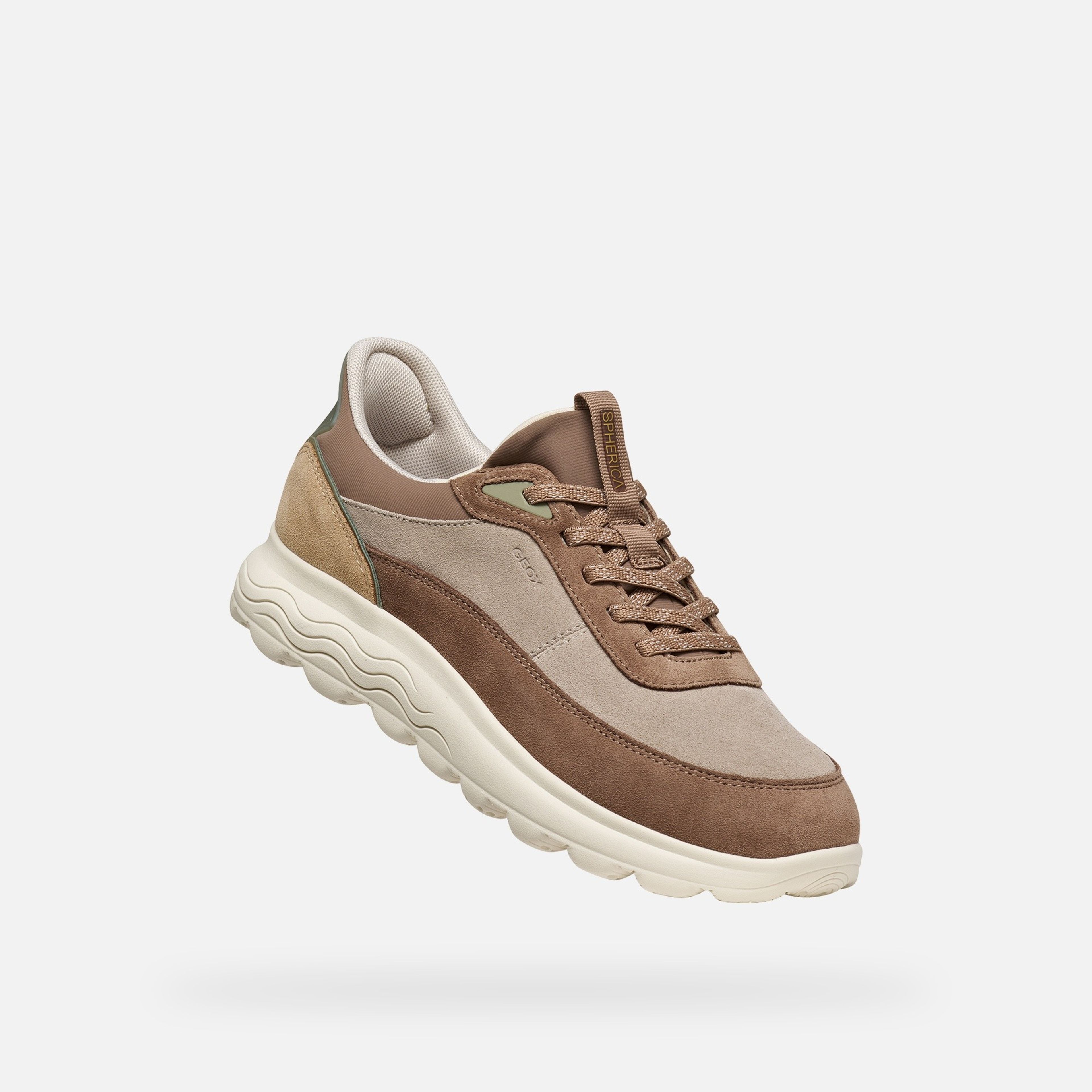 Béžové dámské tenisky Geox Spherica Plus Fast in - 005