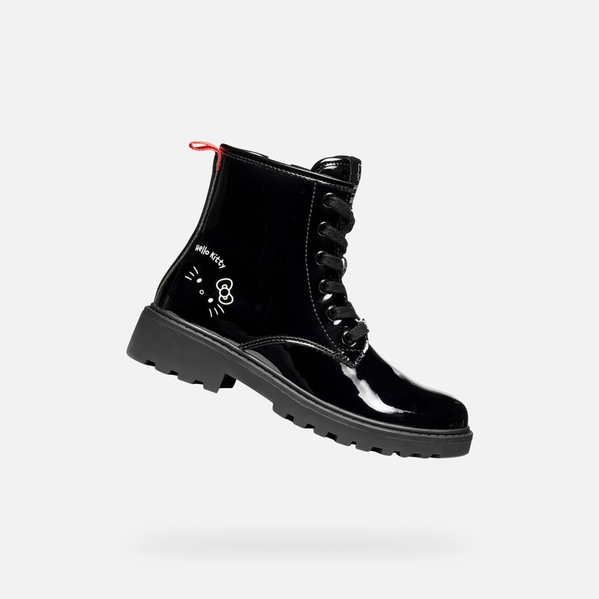Čierna dievčenská členková obuv Geox Casey - 001