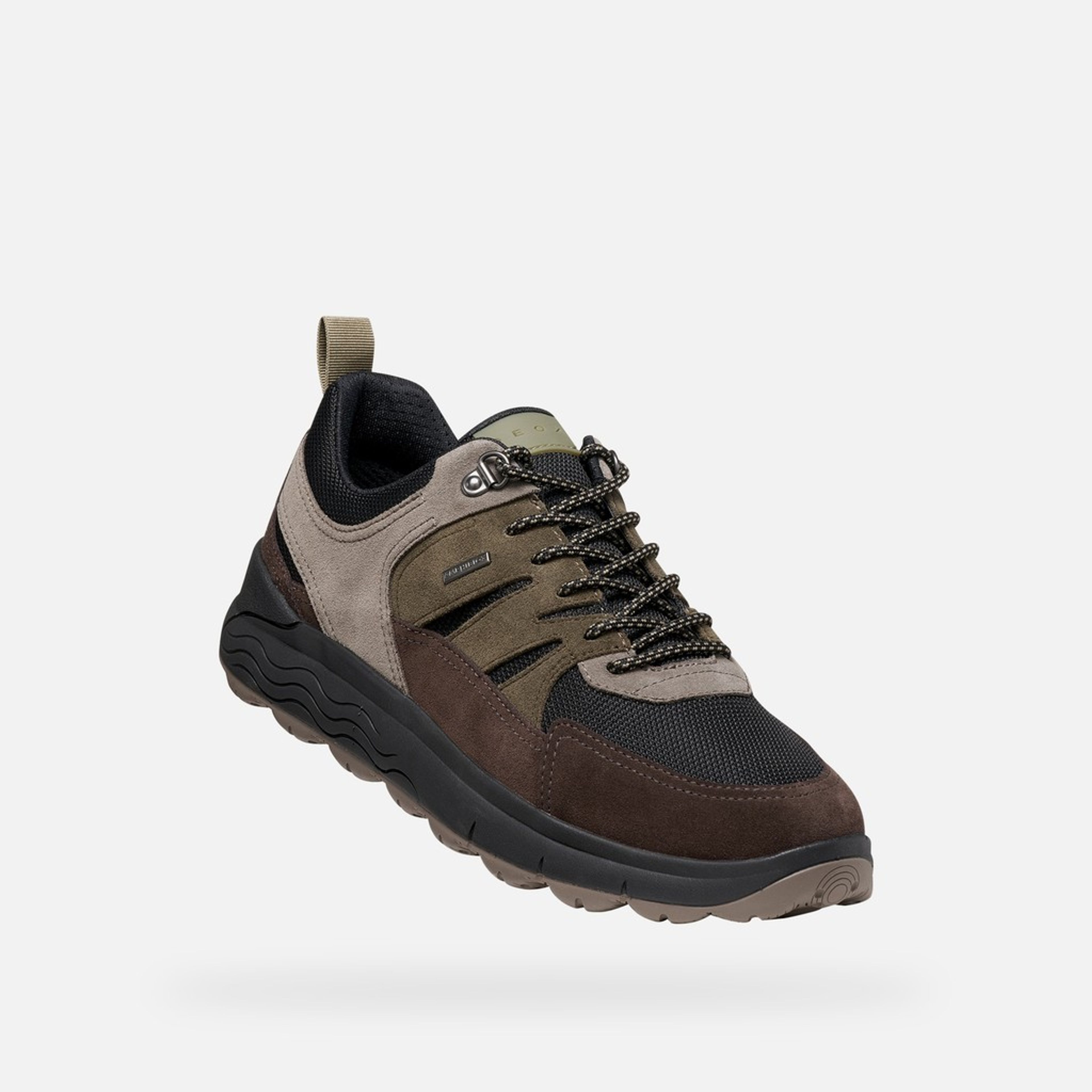 Ciemnobrązowe męskie sneakersy Geox Spherica 4X4 B ABX - 005