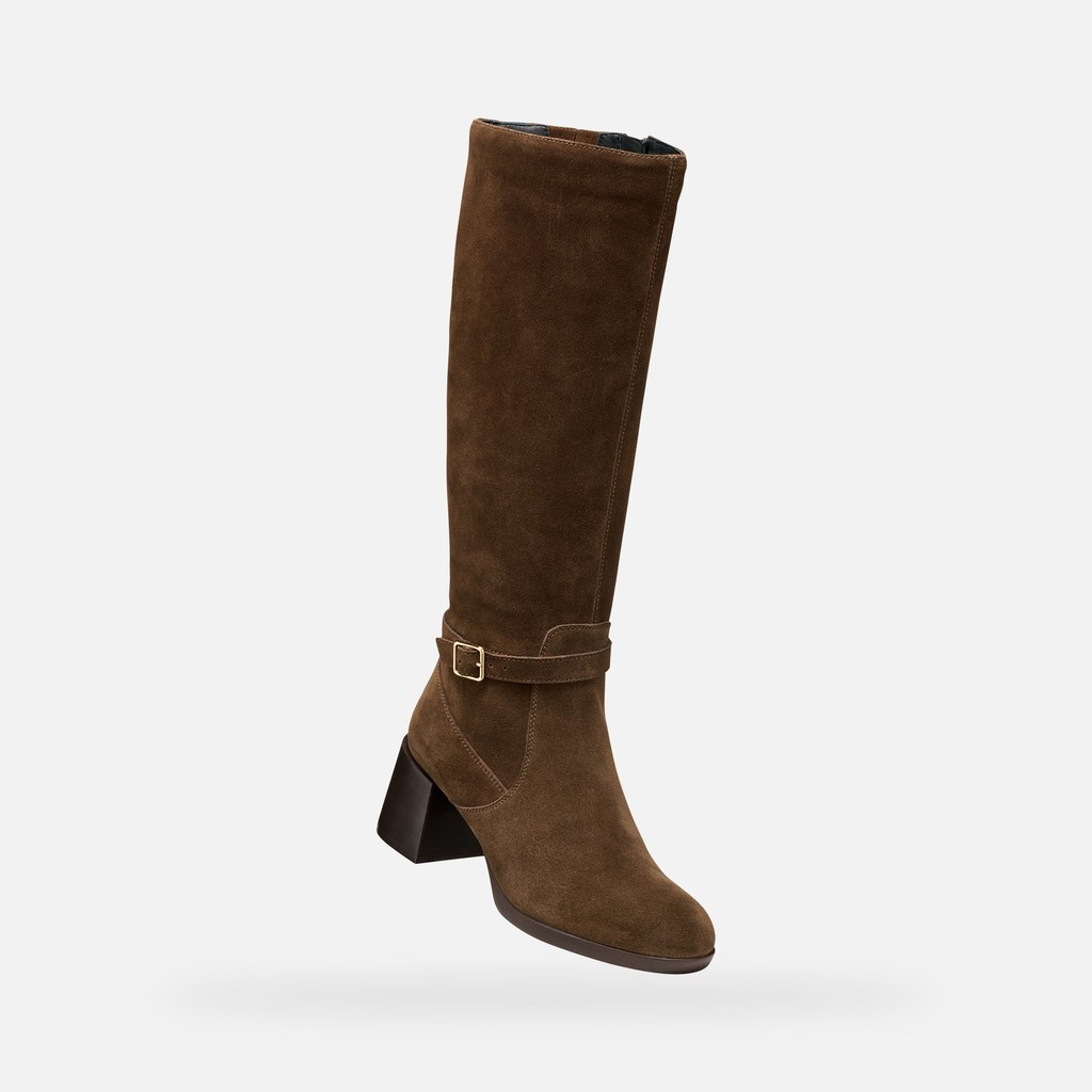 Cizme maro închis pentru femei Geox Walk Pleasure 55T - 004