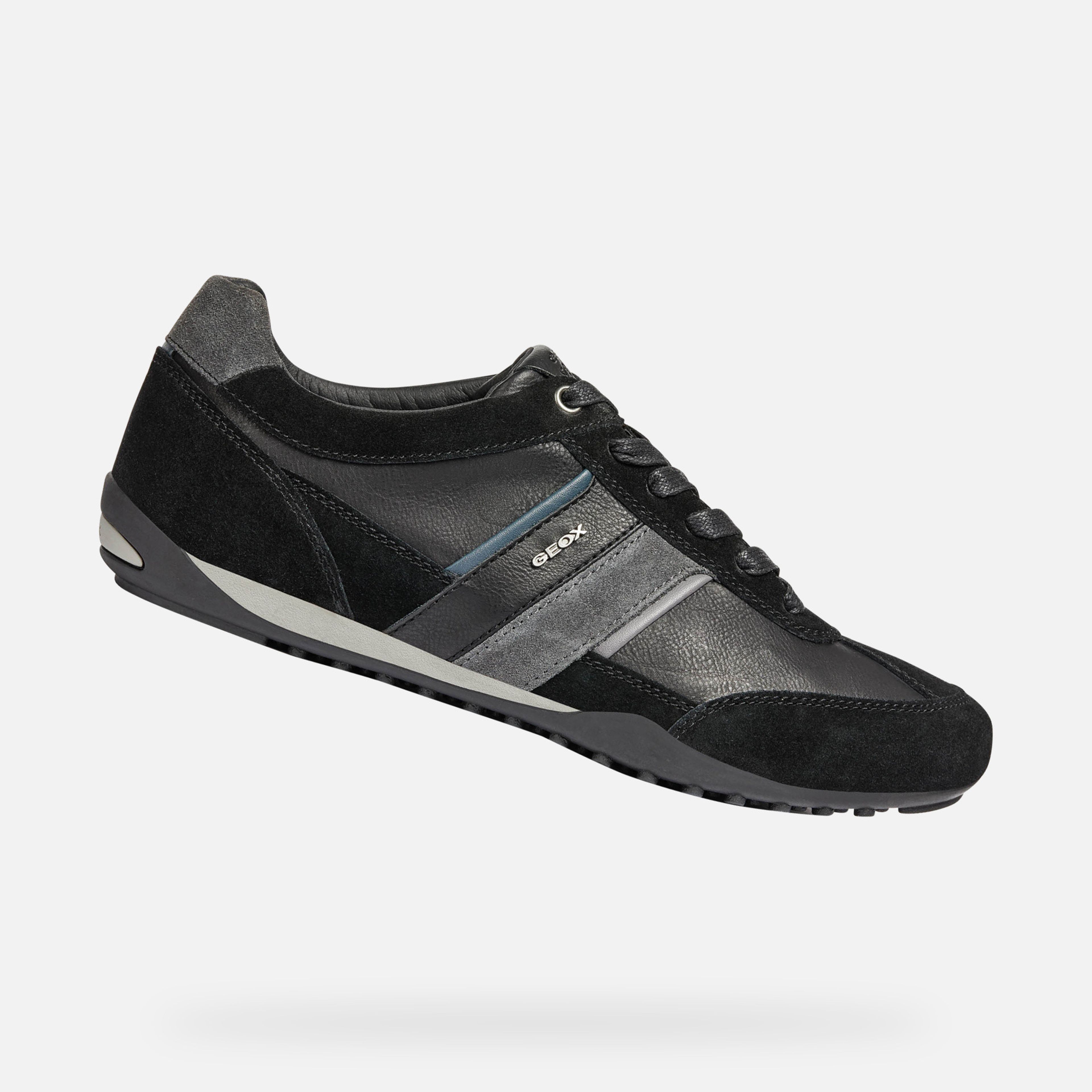 Czarne sneakersy męskie Geox Wells