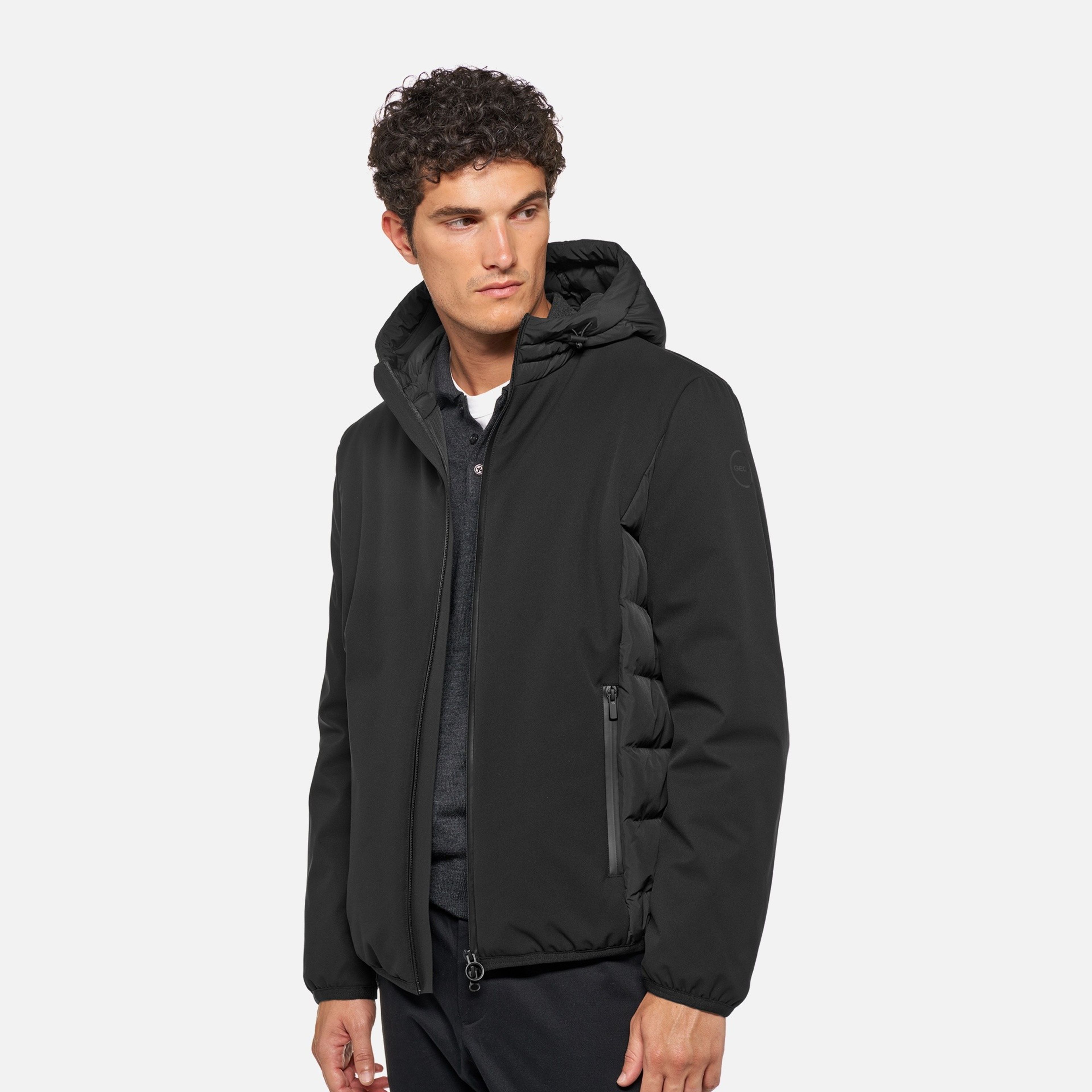 Čierna pánska parka Geox Spherica - 003