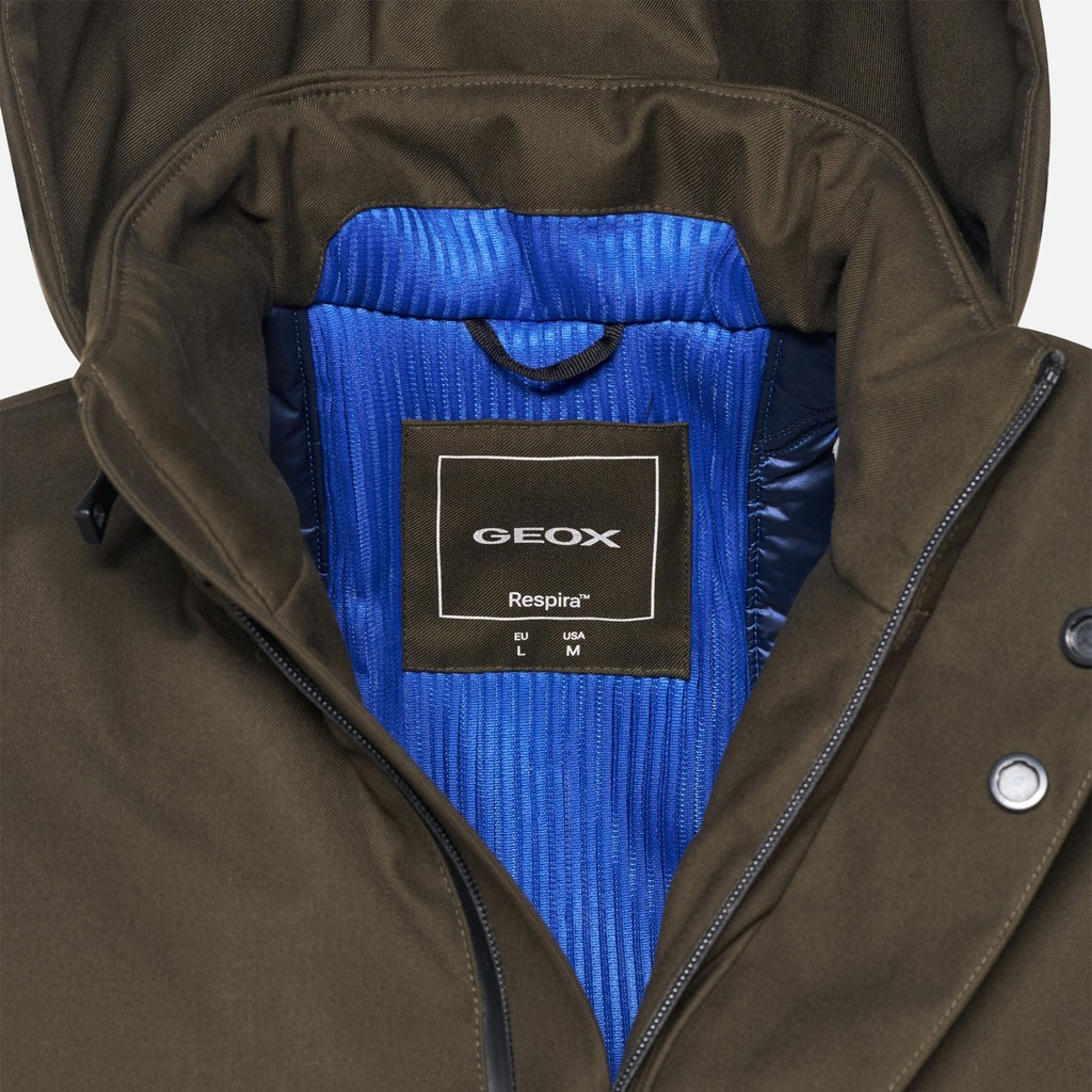 Khaki pánska bunda Geox Recanati - 011