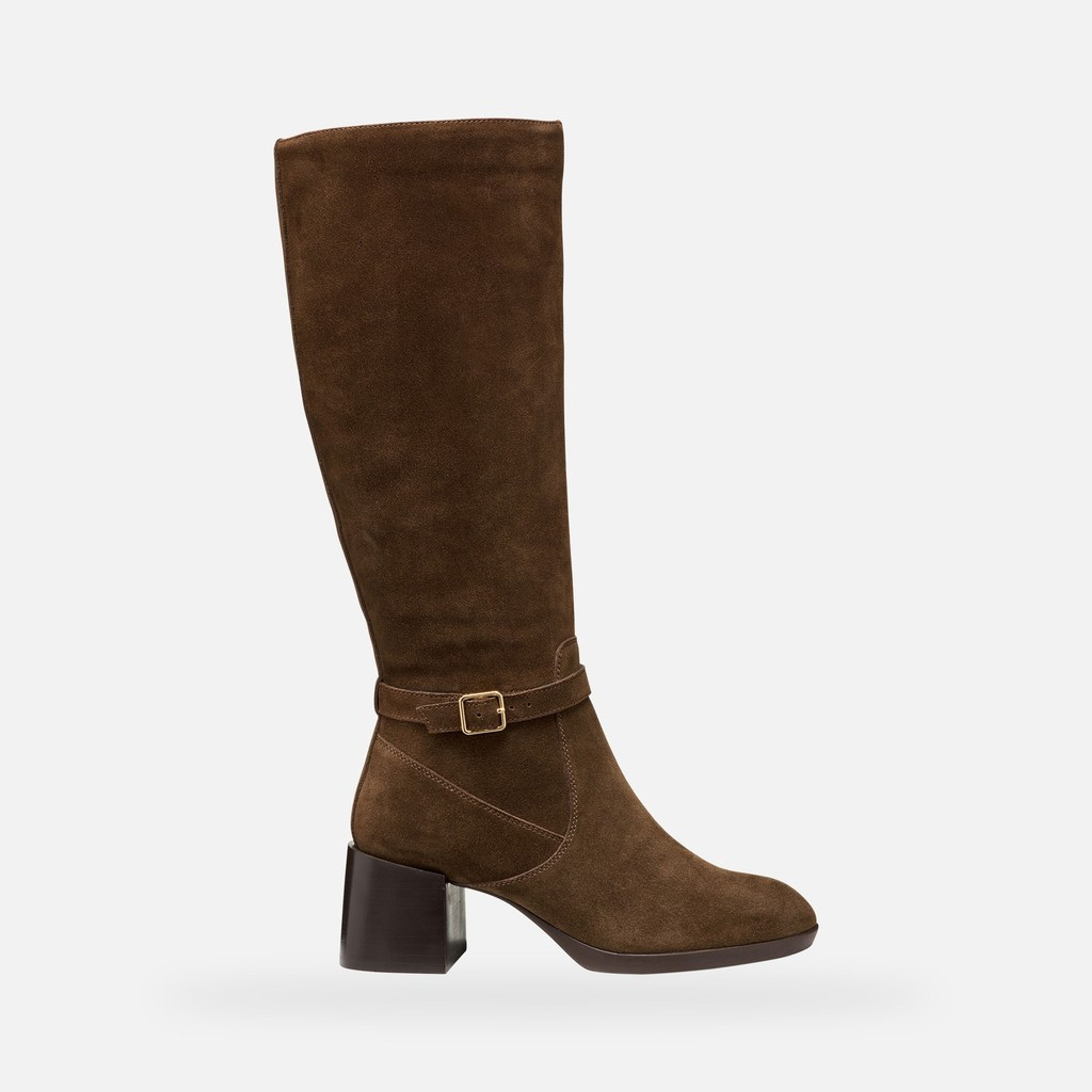 Cizme maro închis pentru femei Geox Walk Pleasure 55T - 001