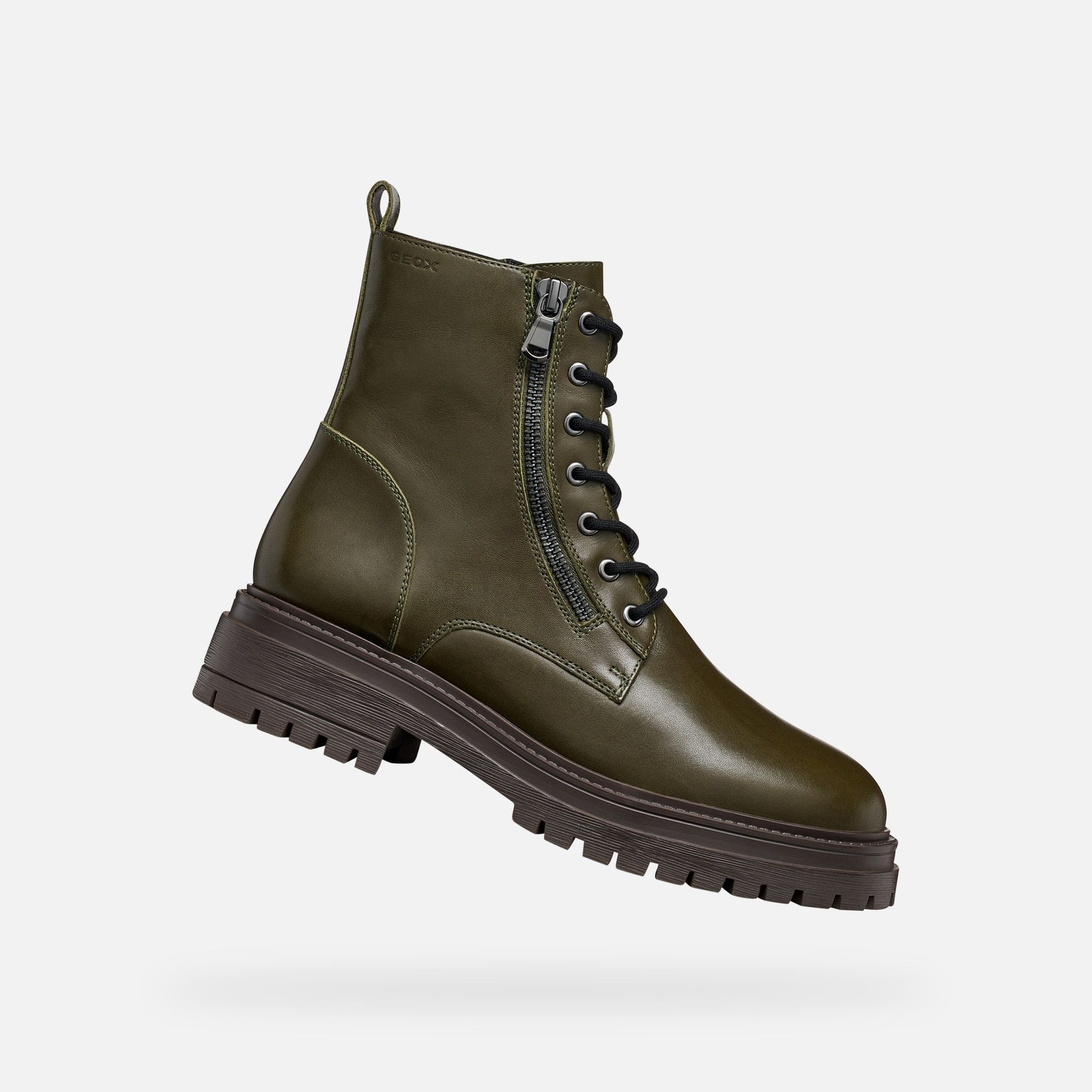 Khaki dámska členková obuv Geox Iridea - 001