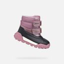 Czarne buty zimowe dla dziewczynek Geox Trekkyup-Różowa - 003
