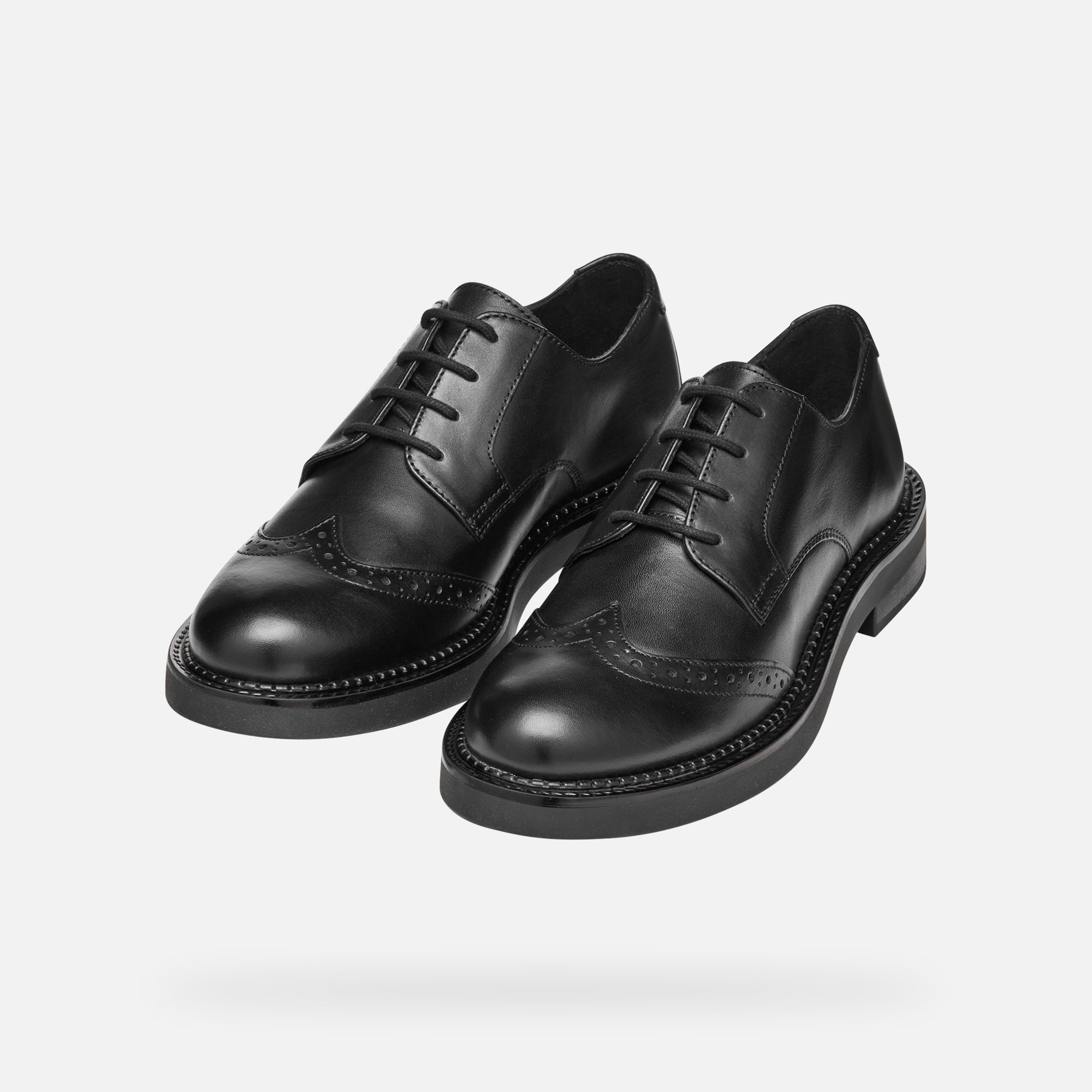 Černé dámské polobotky Geox Serilda - 009