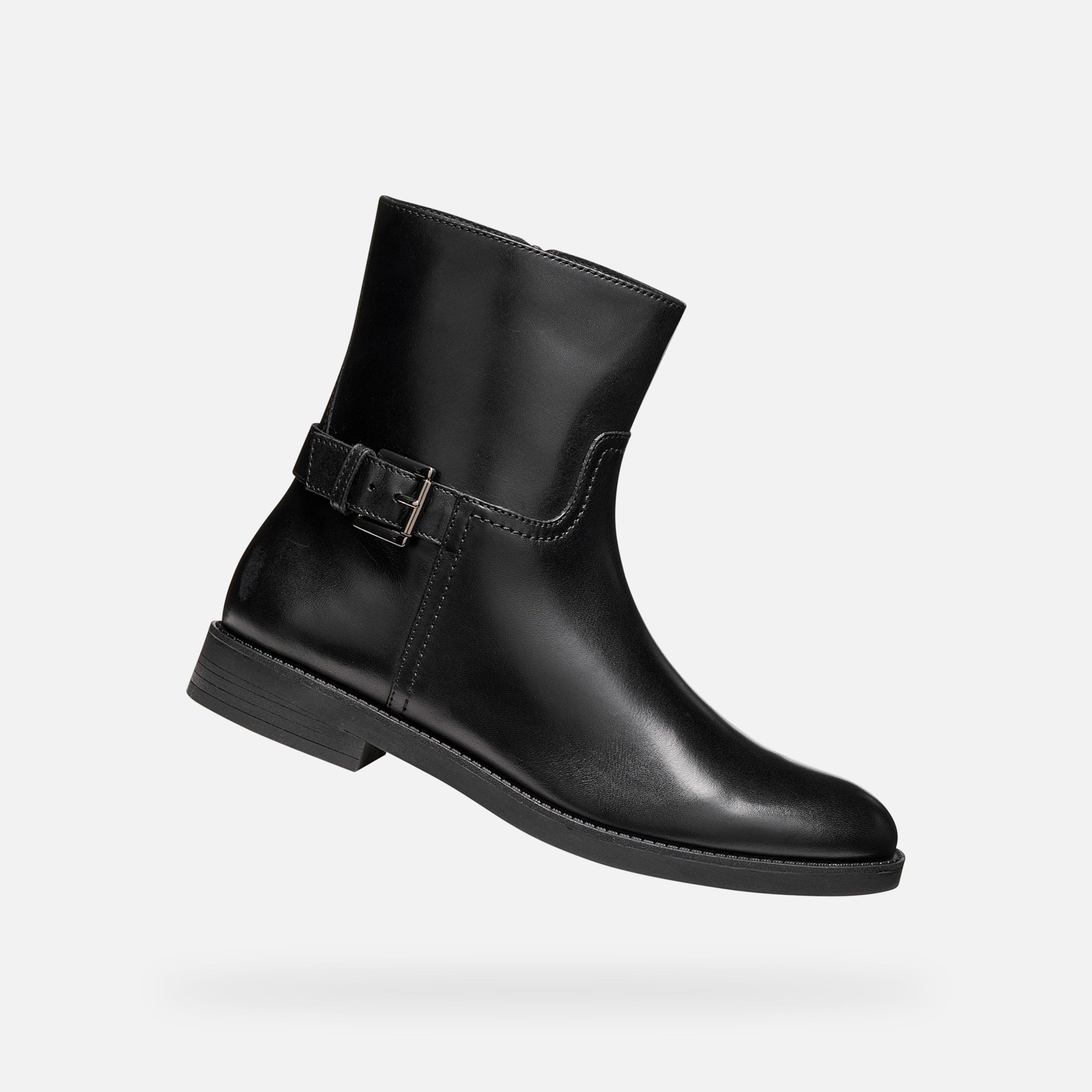Čierna dámska členková obuv Geox Esmeena - 009