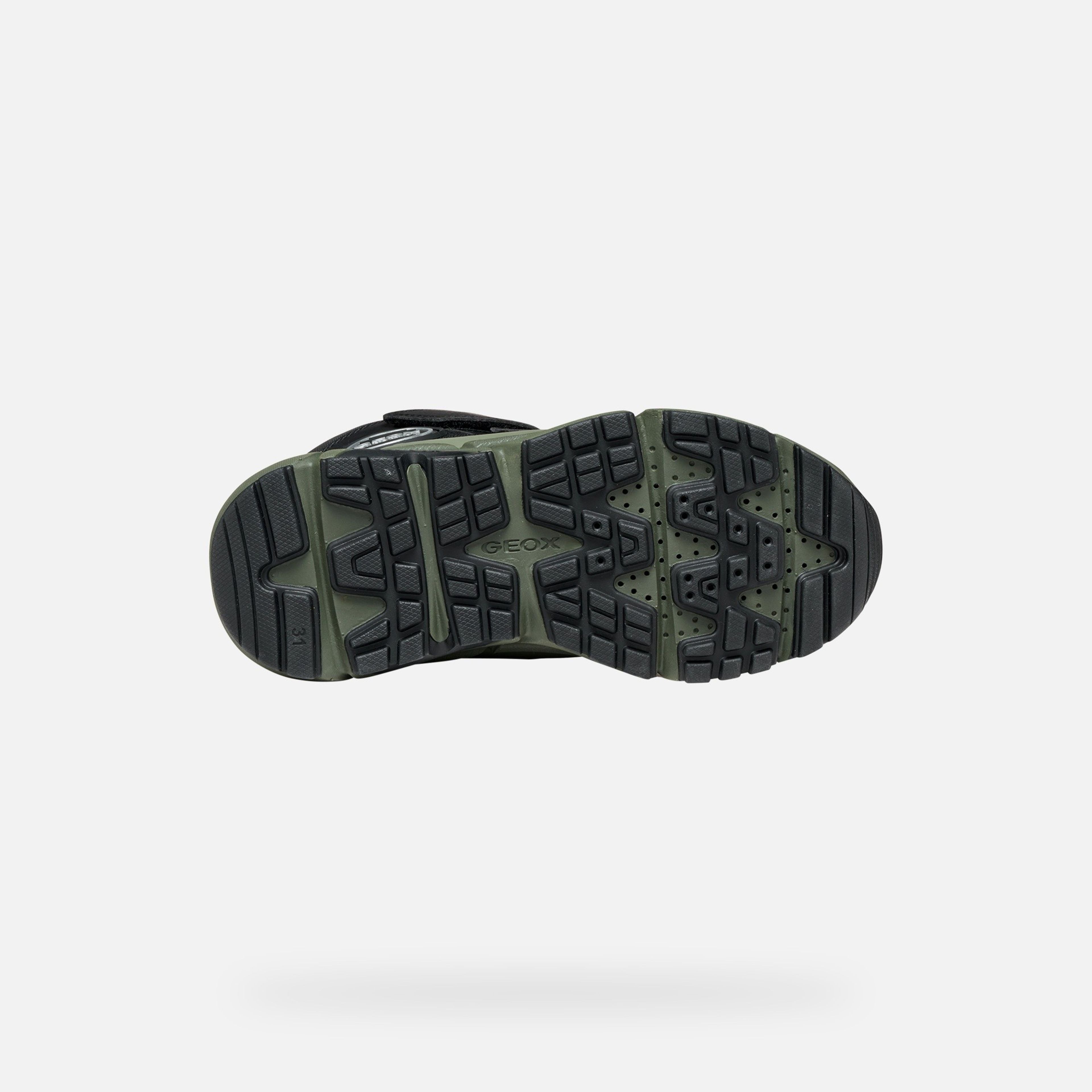 Zelená chlapčenská členková obuv Geox Flexyper Plus - 007