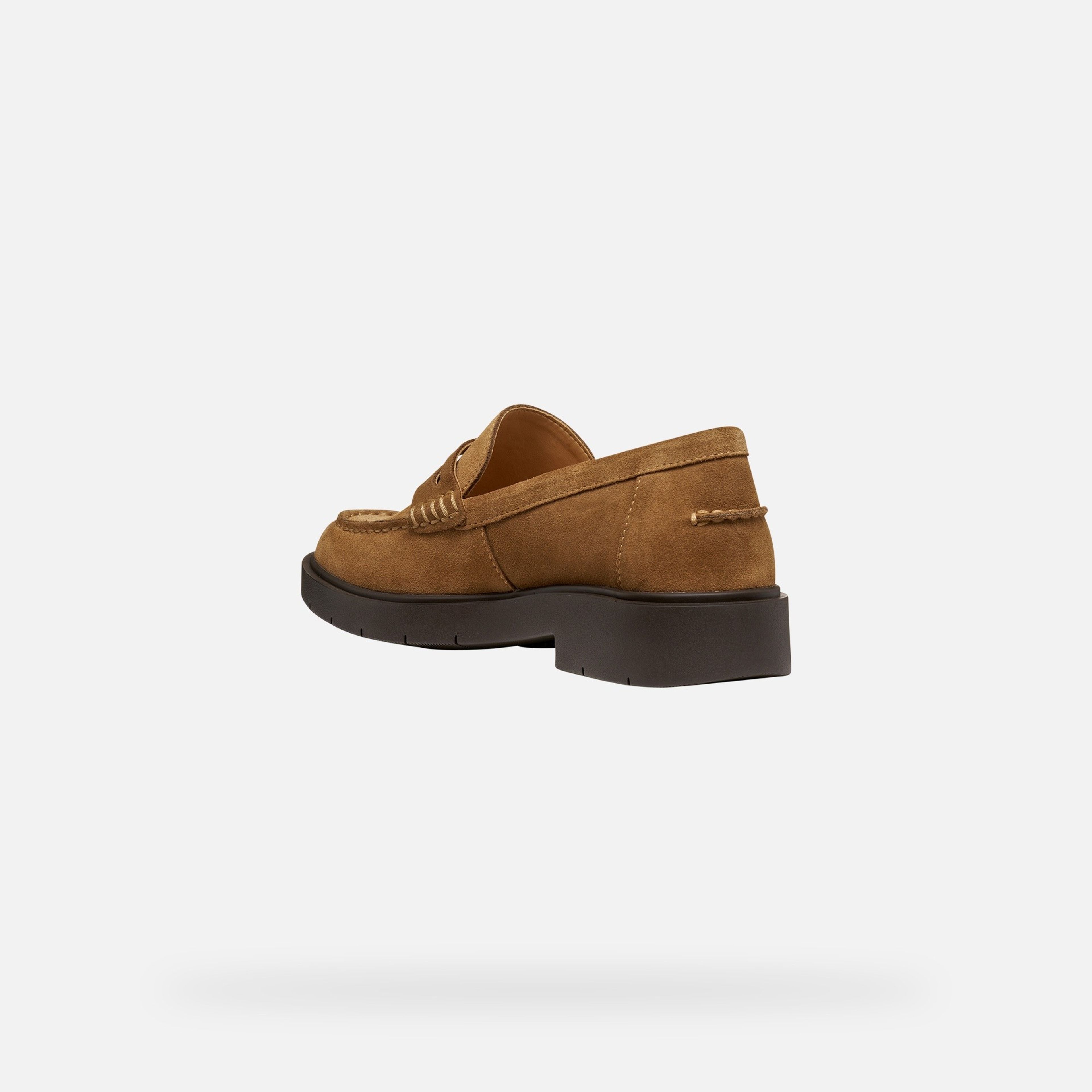 Hnědá dámská mokasíny Geox Spherica EC1 - 005