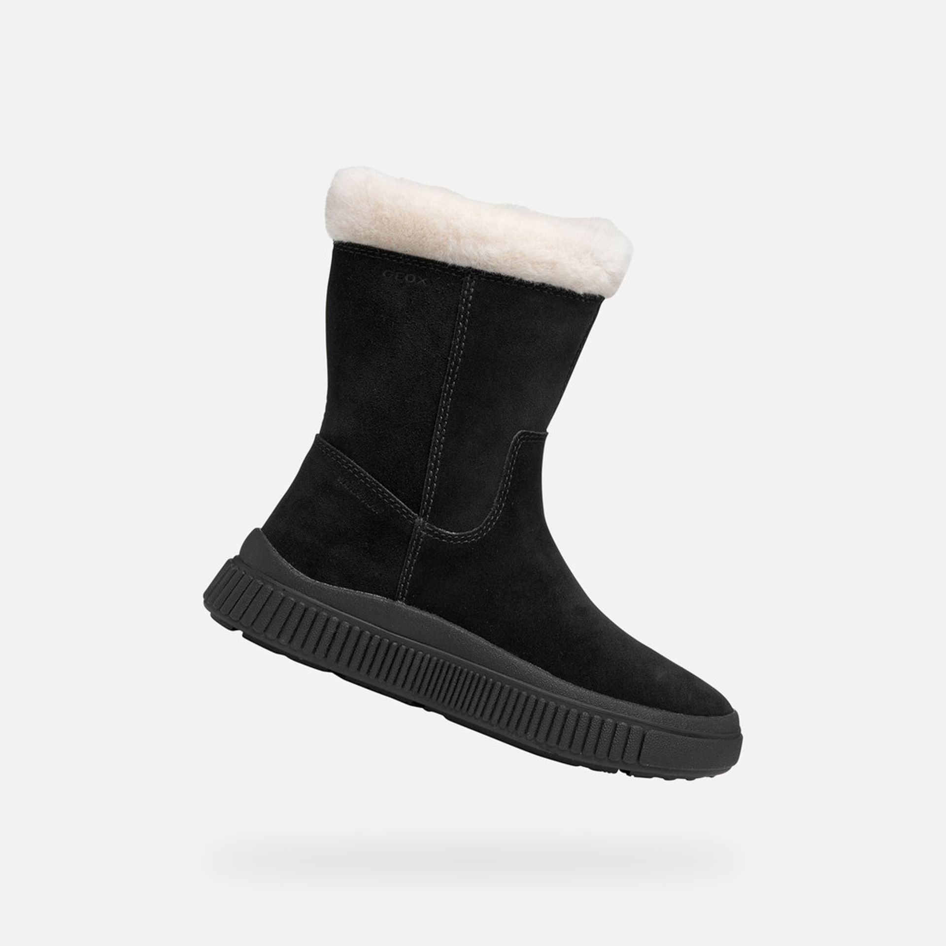 Czarne buty zimowe dla dziewczynek Geox Laquinny WPF - 001