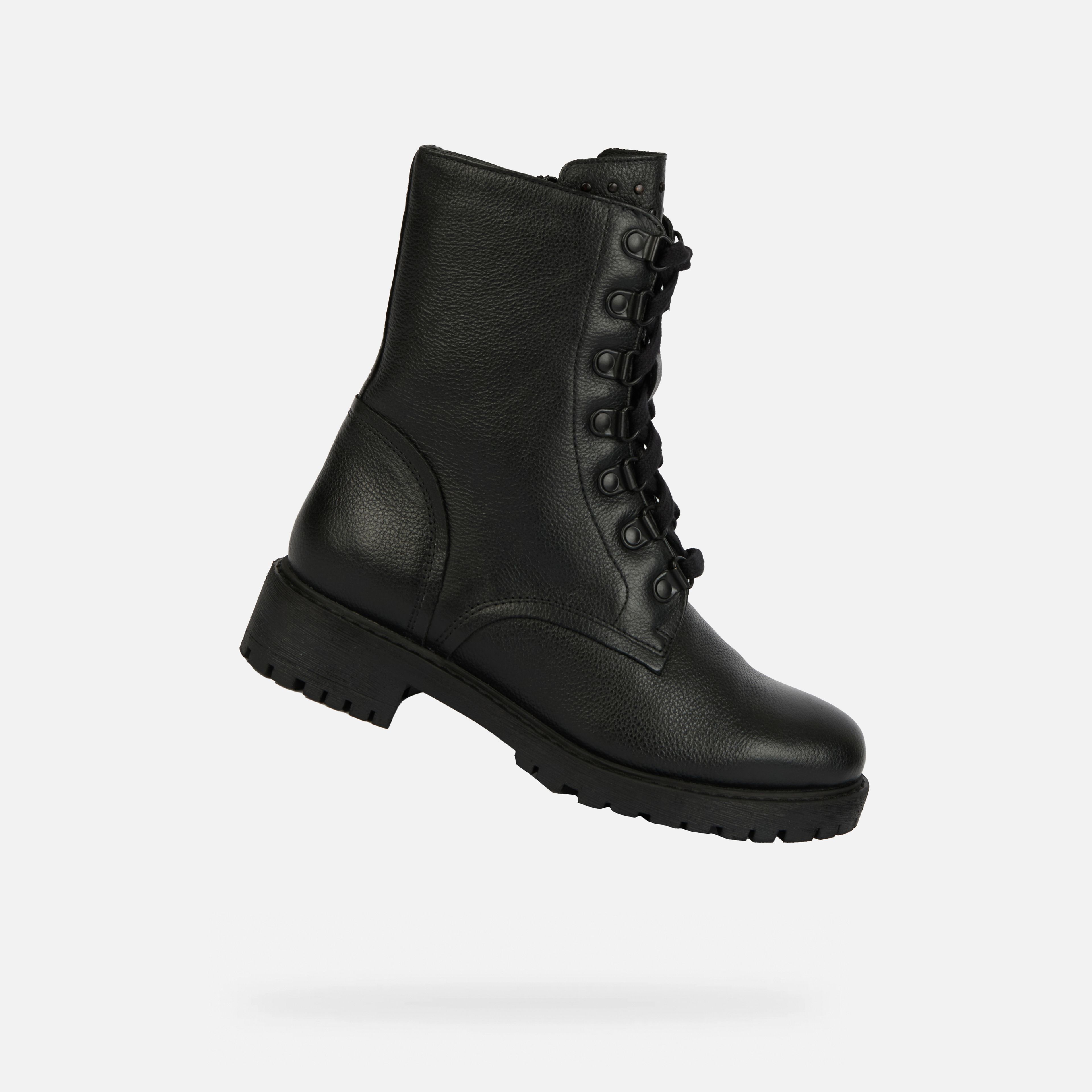 Czarne damskie botki Geox Hoara