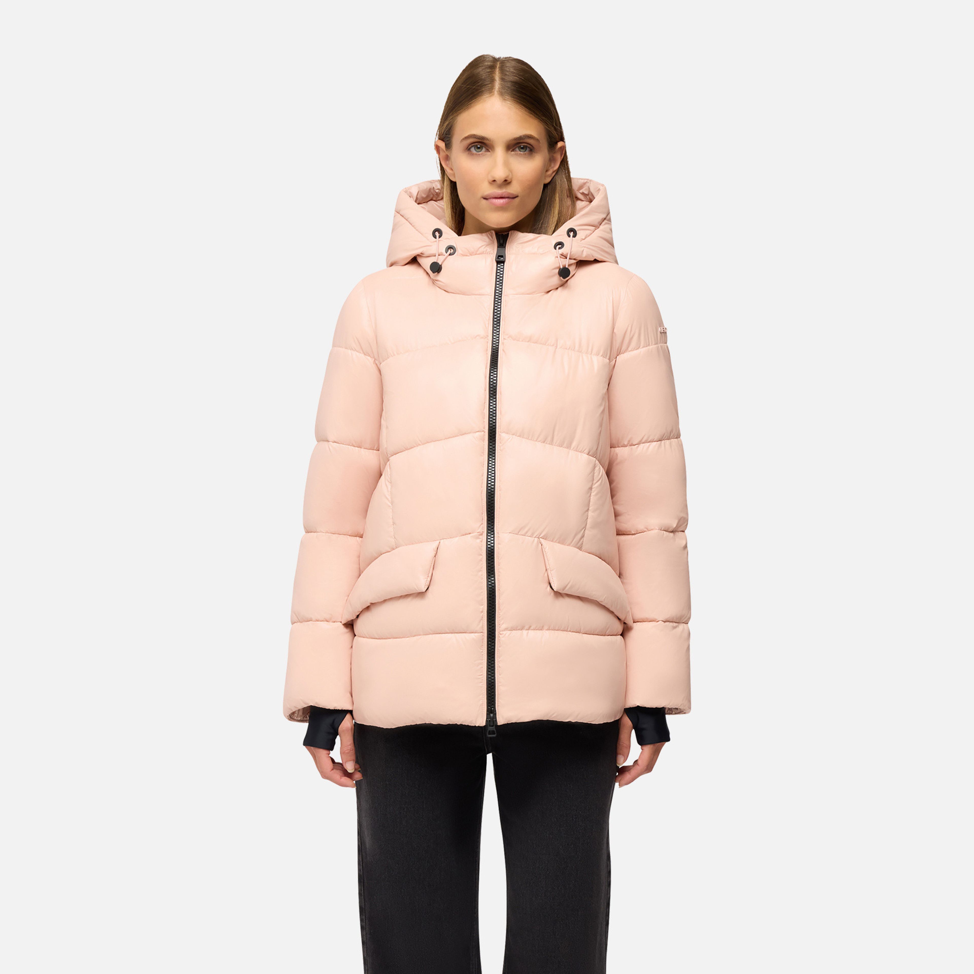 Světle růžová dámská bunda Geox Serilda - 002