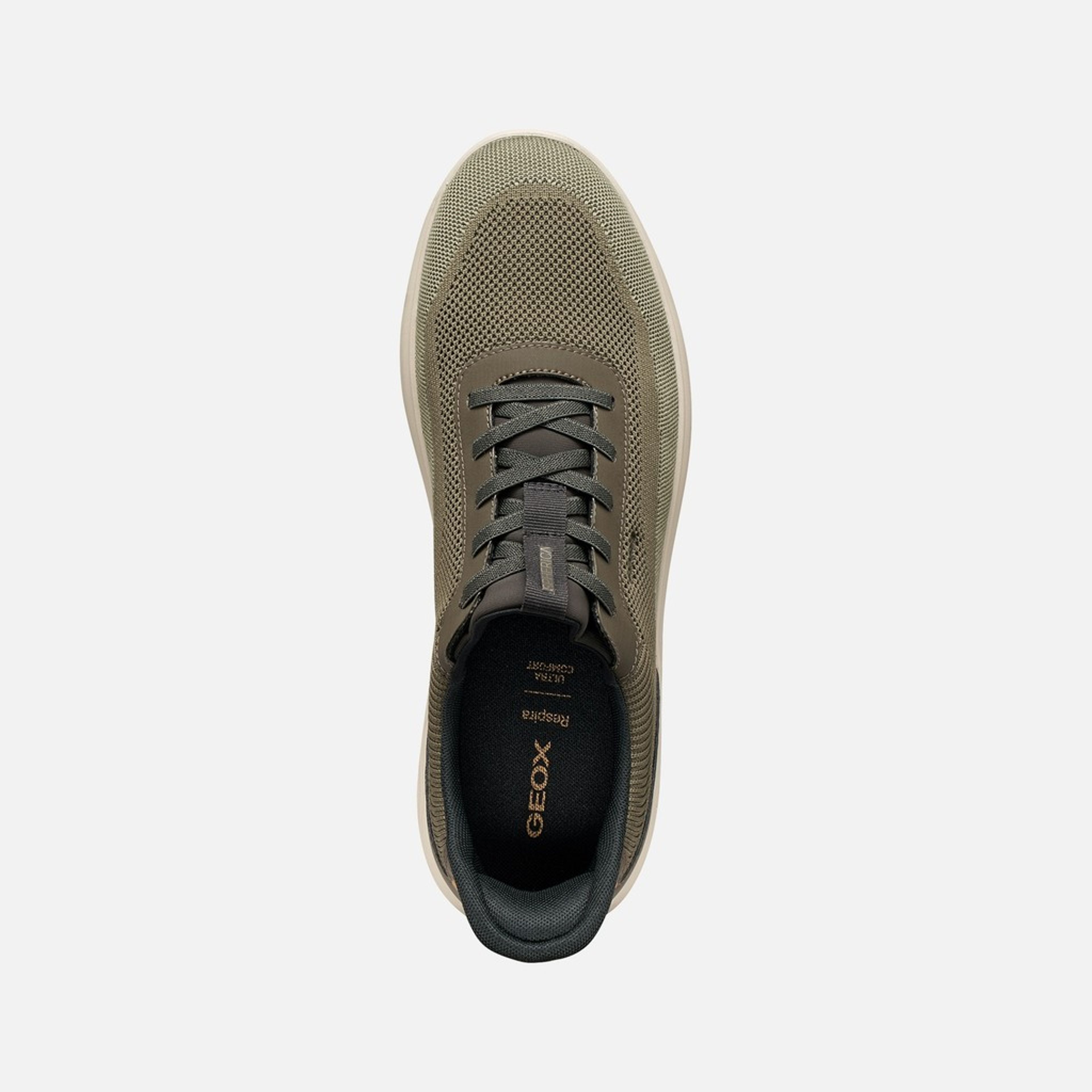 Khaki męskie sneakersy Geox Spherica Plus - 006